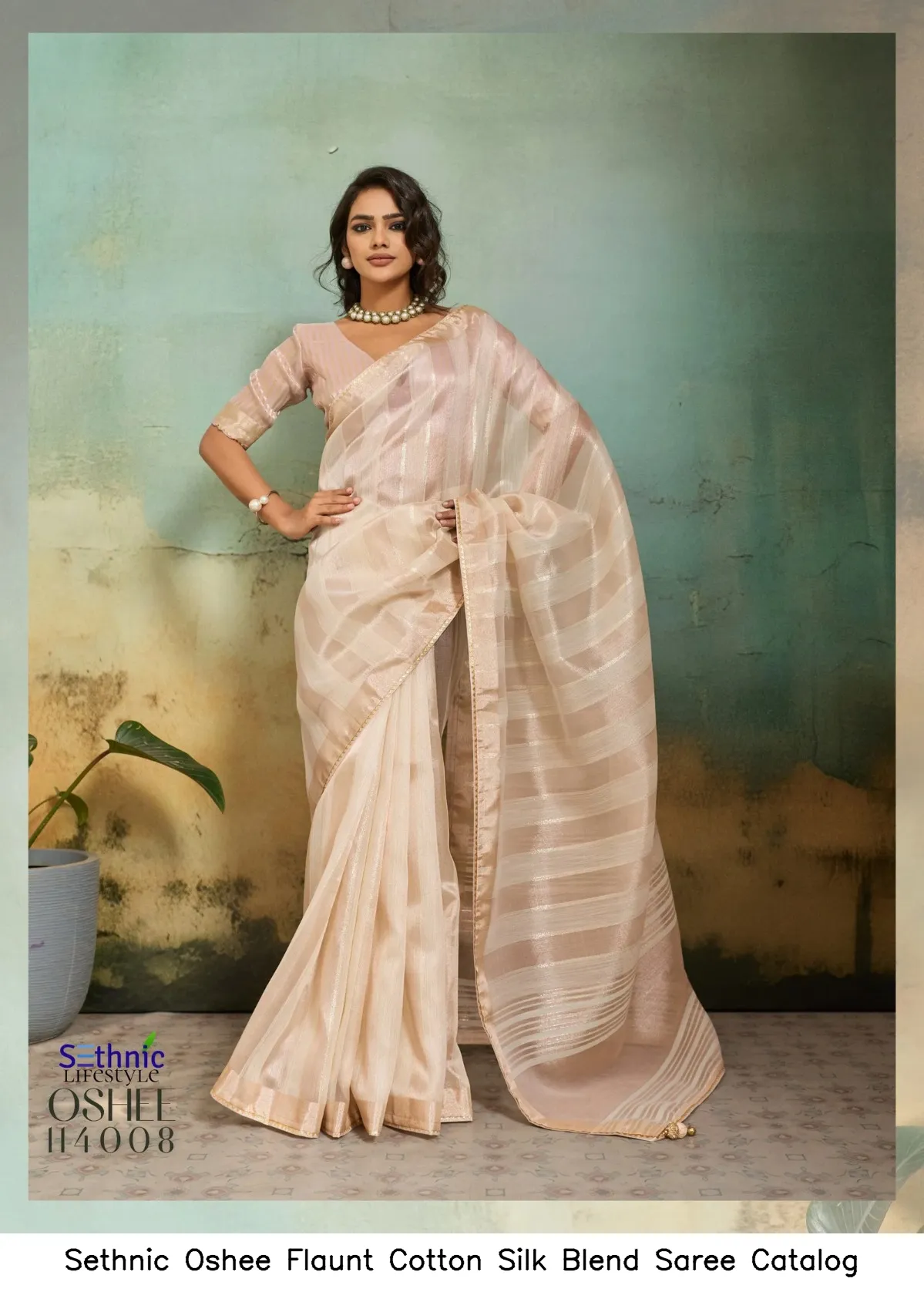 Sethnic Oshee Flaunt Cotton Silk Blend Saree Catalog — Wholesale Sarees, Sethnic wholesale from Surat — view 6