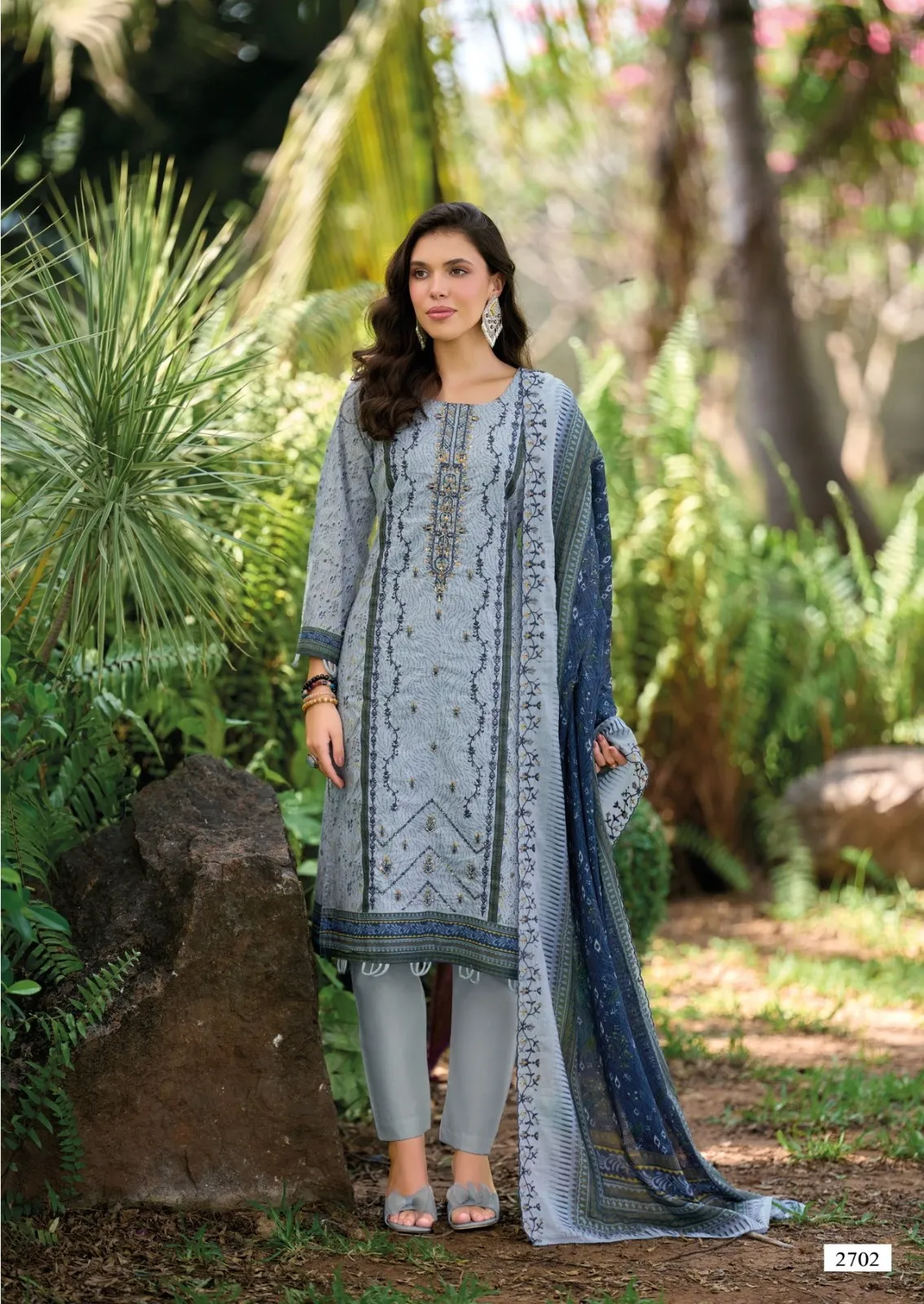 Shree Bin Saeed Lawn Collection Vol 27 Cotton Embroidered Pakistani Salwar Suit