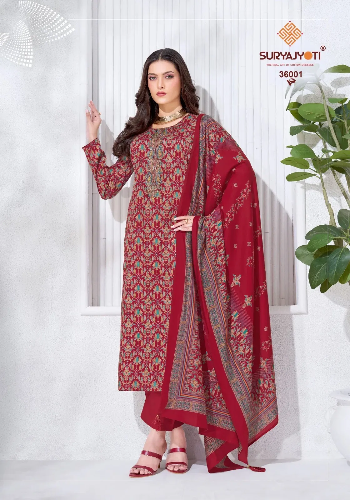 Suryajyoti Kalki Vol 36 Jam Satin Dress Material — Wholesale Dress Material, Suryajyoti wholesale from Surat — view 1