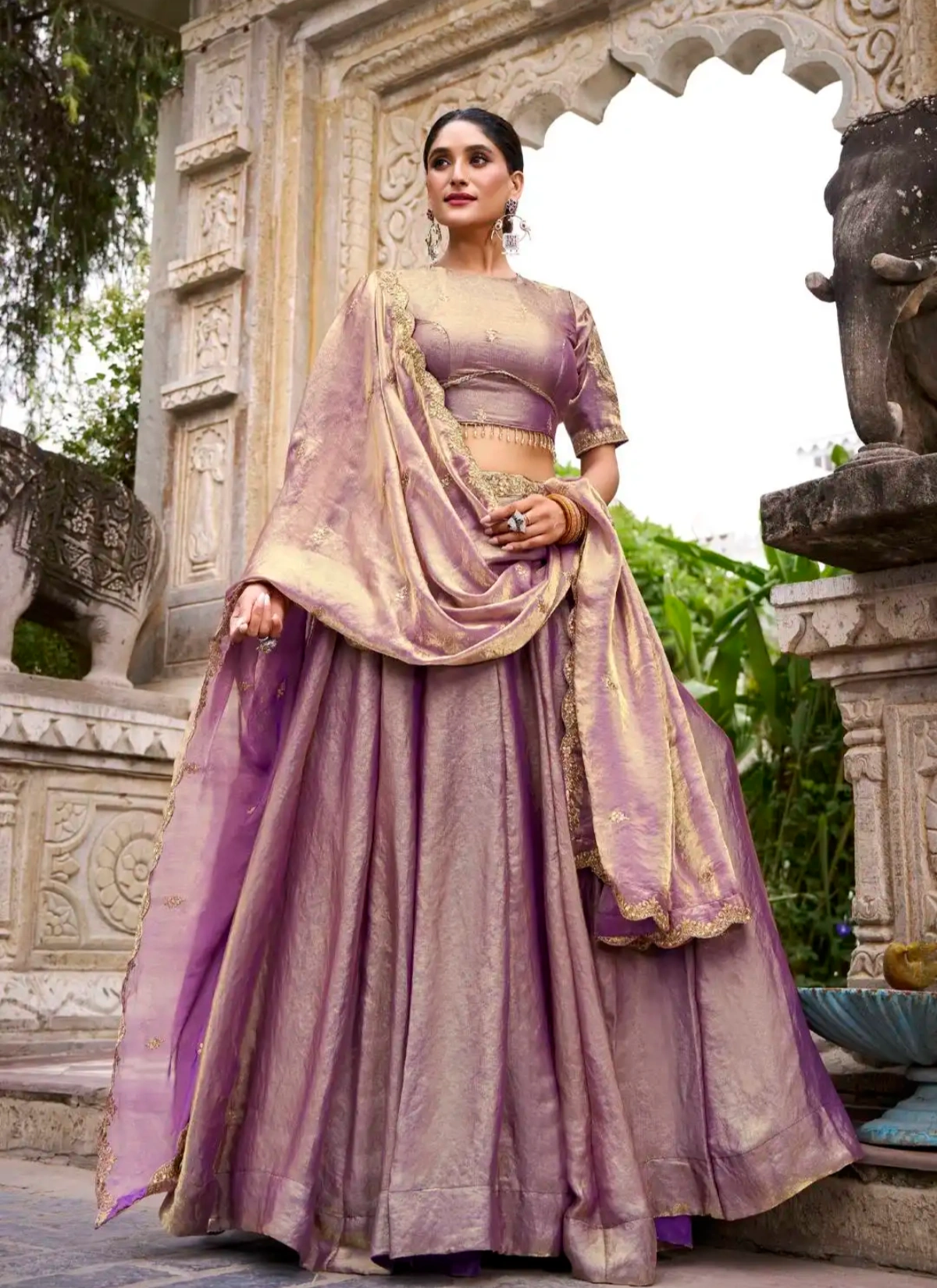 WMN 1440 Fendi Lehenga Choli Collection With Embroidery Work — Wholesale Lehenga, Vardan Ethnic wholesale from Surat — Photo 4