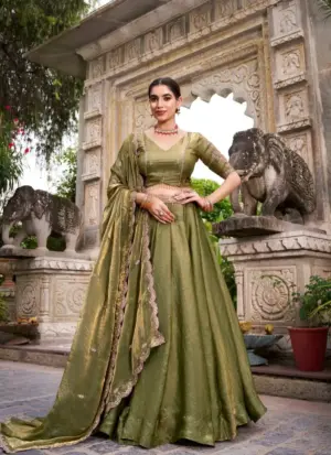 WMN 1440 Fendi Lehenga Choli Collection With Embroidery Work