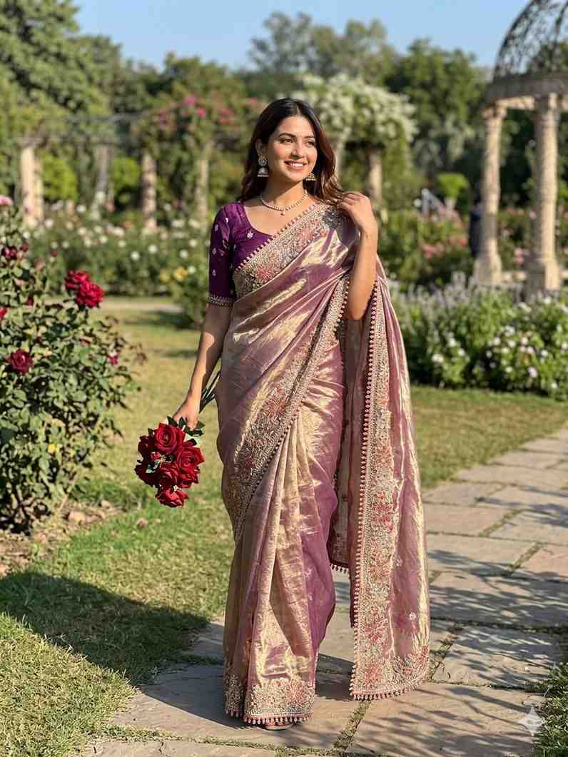 Kc 403 Fandy Sattin Silk Embroidered Premium Saree — Wholesale Sarees, MPA wholesale from Surat — view 11