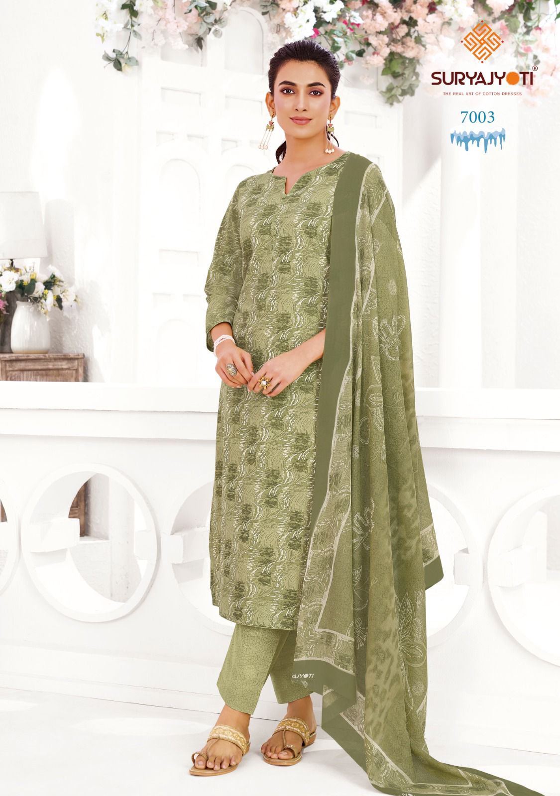 Suryajyoti Ice Look Vol 7 Cotton Printed Dress Material Wholesale — Wholesale Dress Material, Suryajyoti wholesale from Surat — view 5