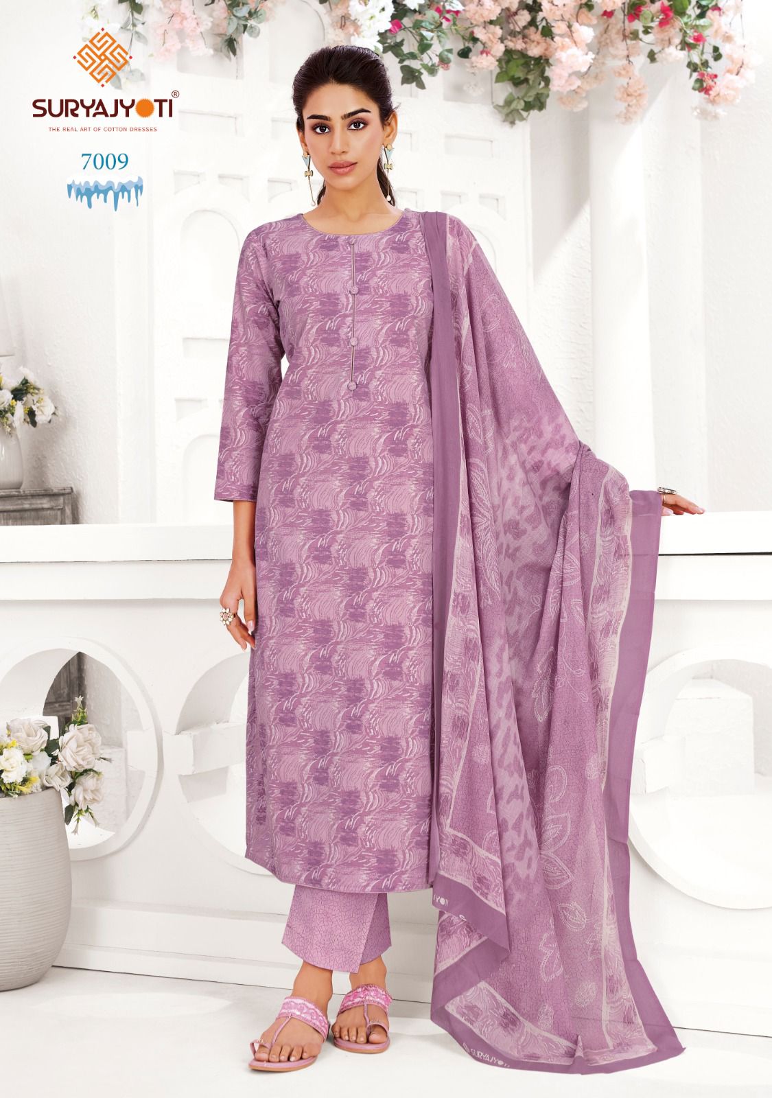 Suryajyoti Ice Look Vol 7 Cotton Printed Dress Material Wholesale — Wholesale Dress Material, Suryajyoti wholesale from Surat — view 4