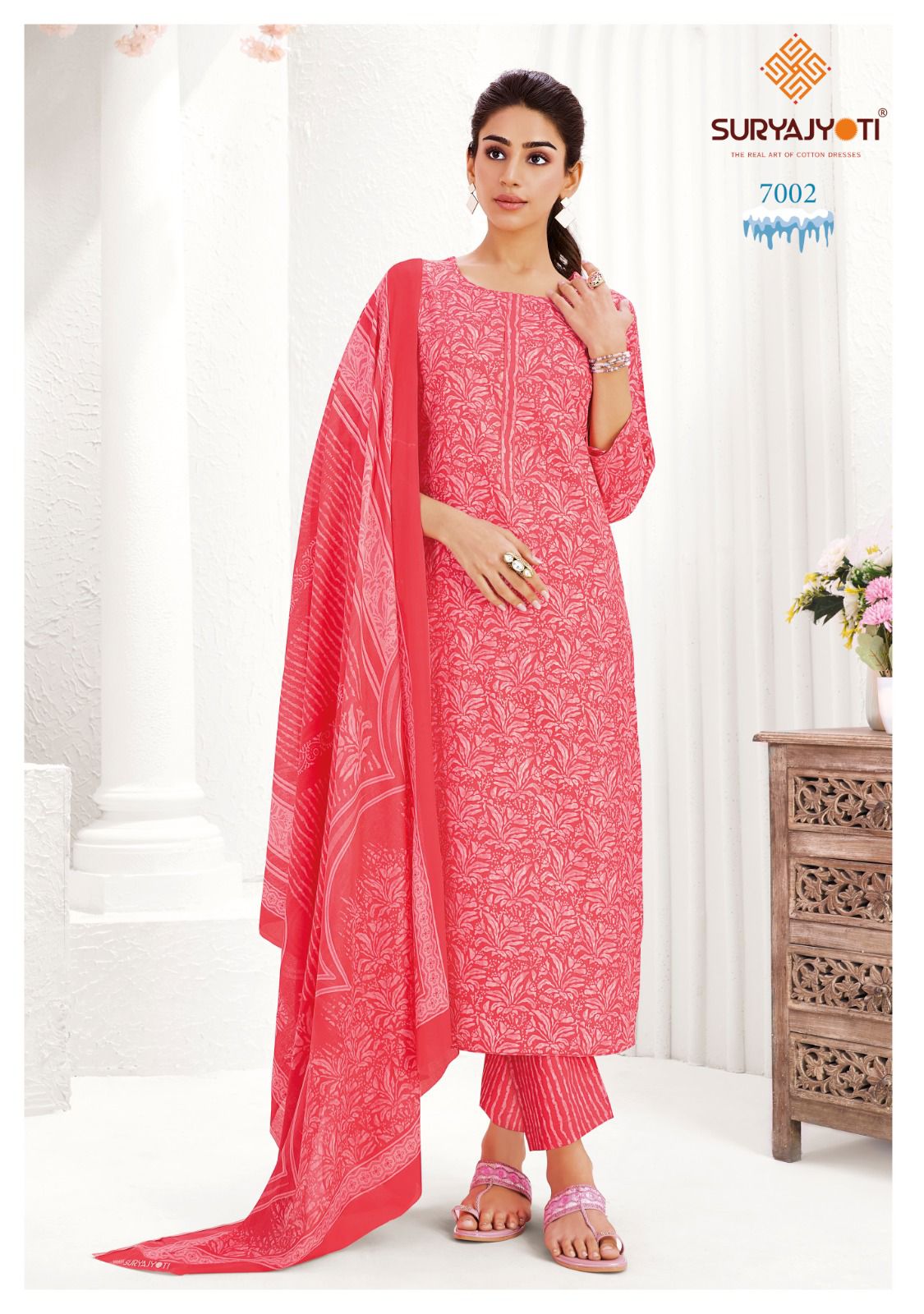 Suryajyoti Ice Look Vol 7 Cotton Printed Dress Material Wholesale — Wholesale Dress Material, Suryajyoti wholesale from Surat — view 9