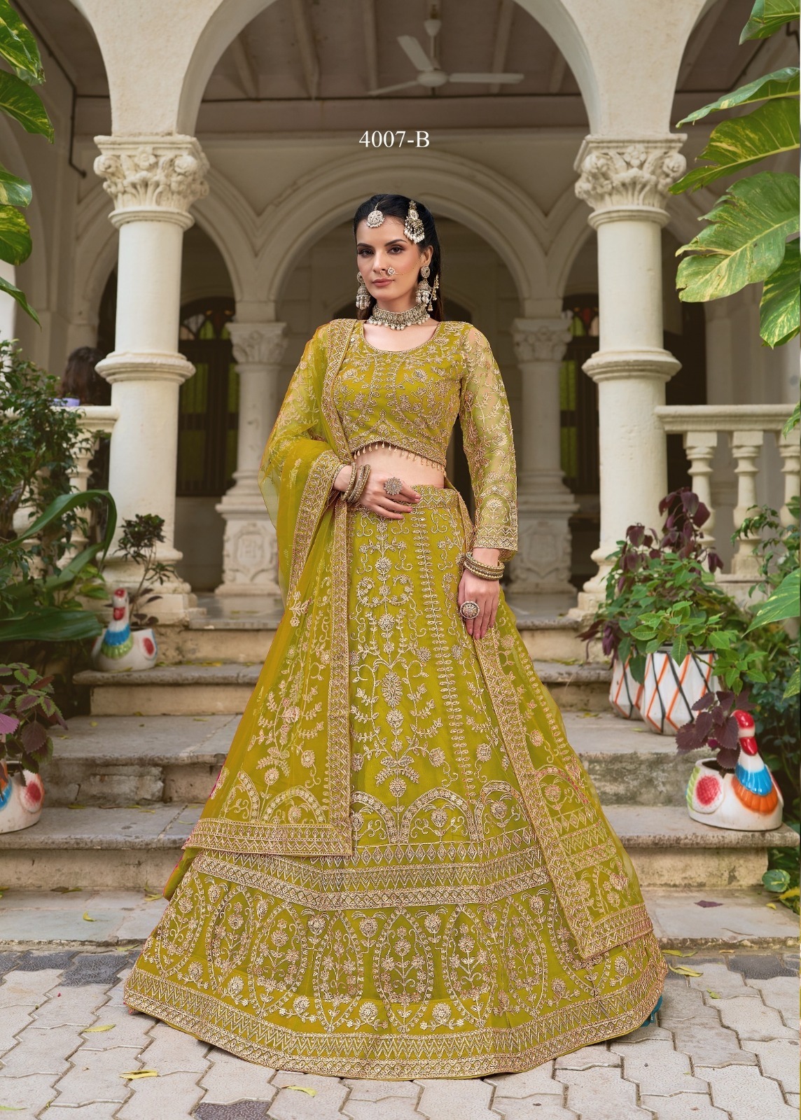 Senhora Dresses Bidai Vol 02 Butterfly Net Lehenga Choli | — Singles, Senhora wholesale from Surat — view 4