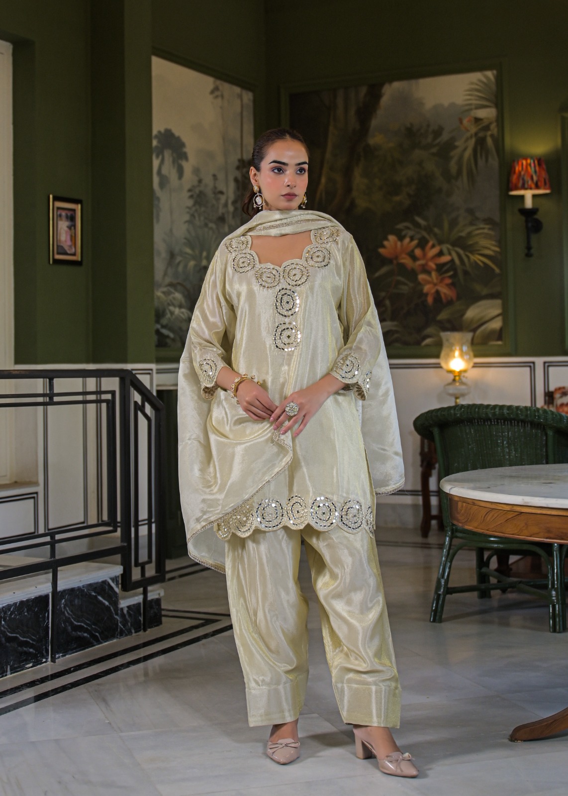 Afsana Garima Farshi Designer Embroidery Salwar Suit Collection — Designer Readymade Suits, Afsana wholesale from Surat — view 3