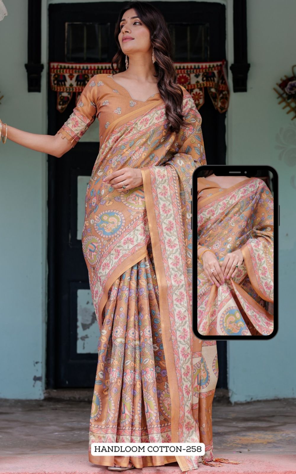 Almirah Handloom Fancy Cotton Saree Collection — Wholesale Sarees, Vardan Ethnic wholesale from Surat — view 5