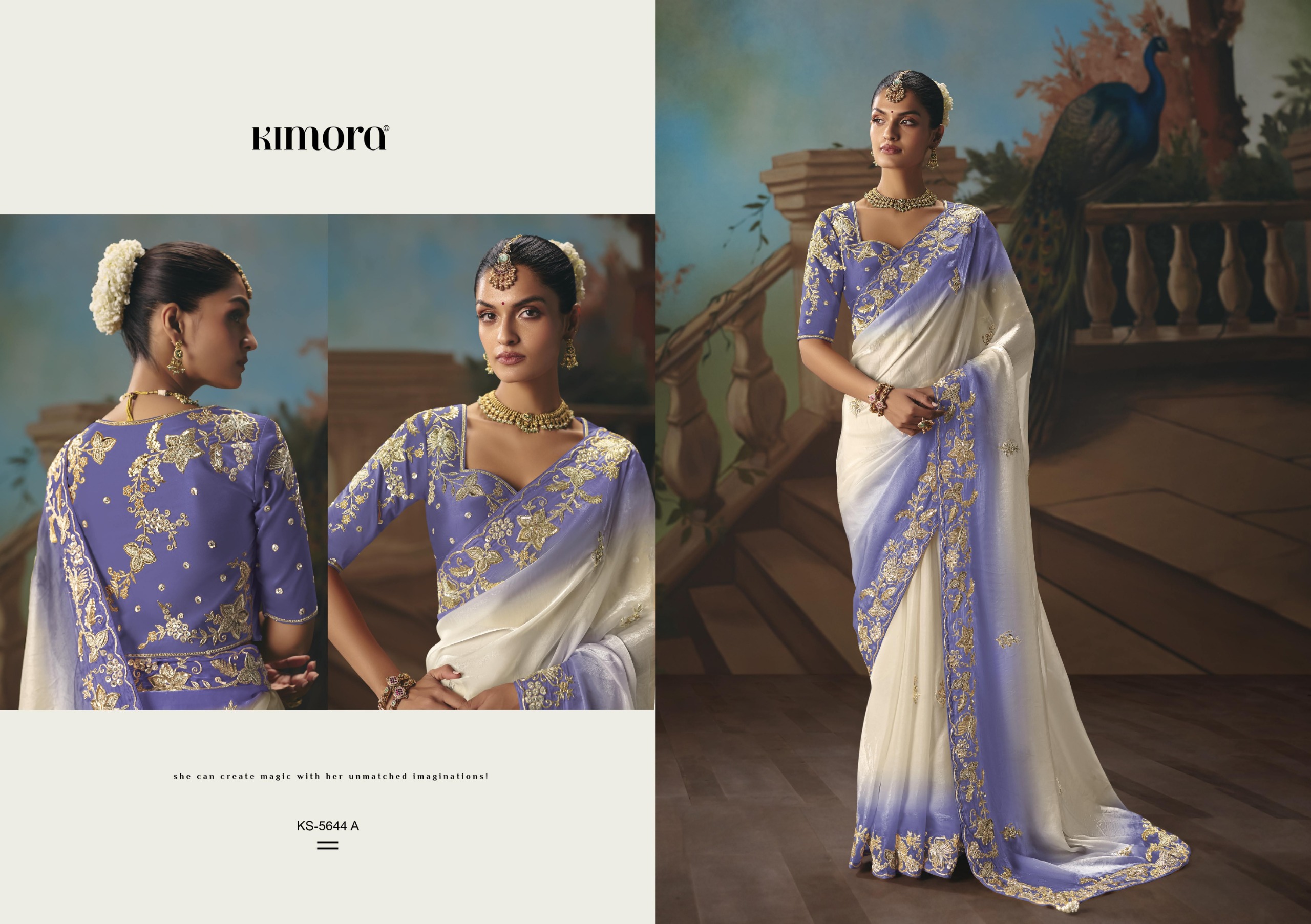 Kimora 5644 Colours Designer Saree for Wedding  Party Wear — Wholesale Sarees, MPA wholesale from Surat — view 9