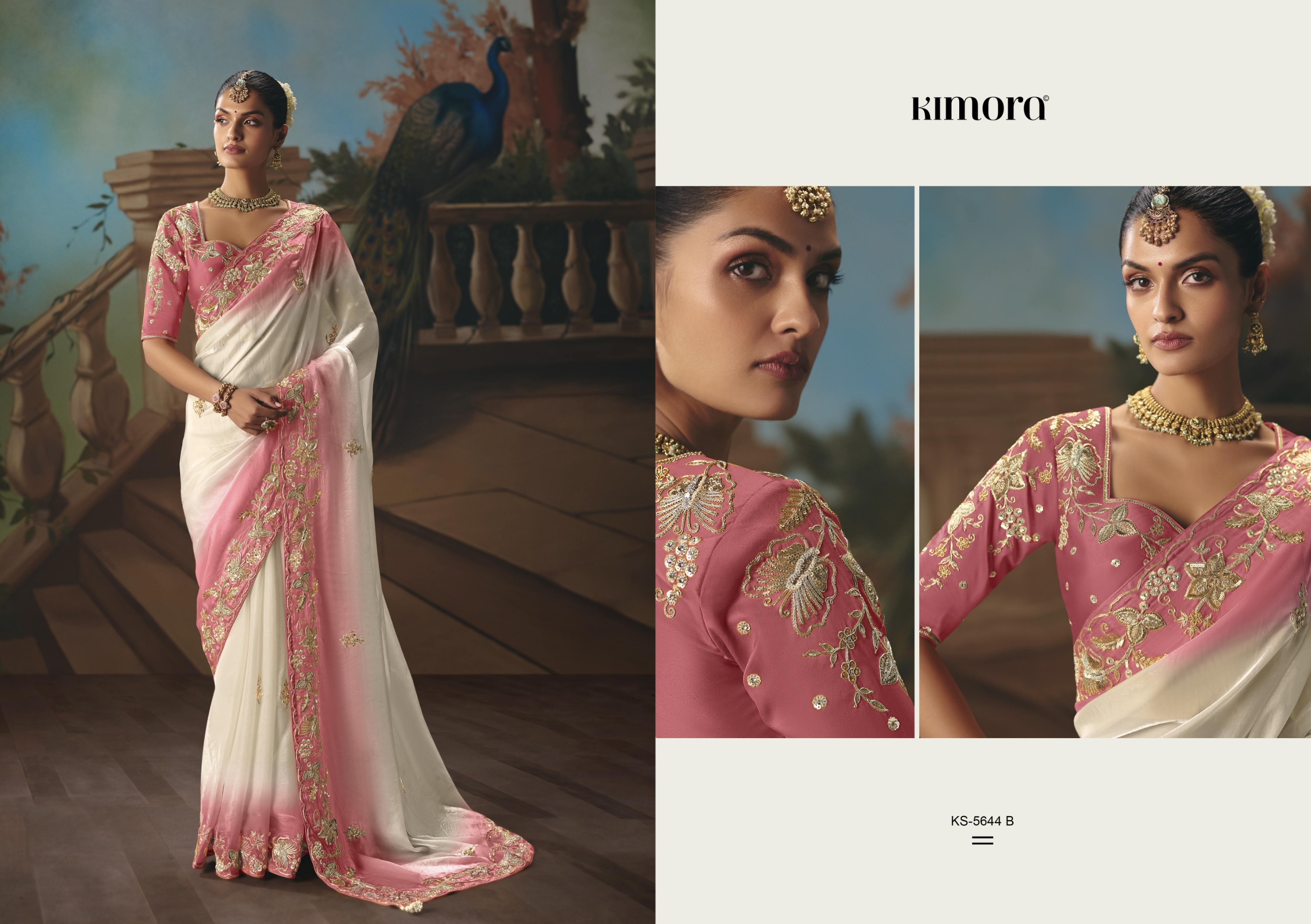 Kimora 5644 Colours Designer Saree for Wedding  Party Wear — Wholesale Sarees, MPA wholesale from Surat — view 7