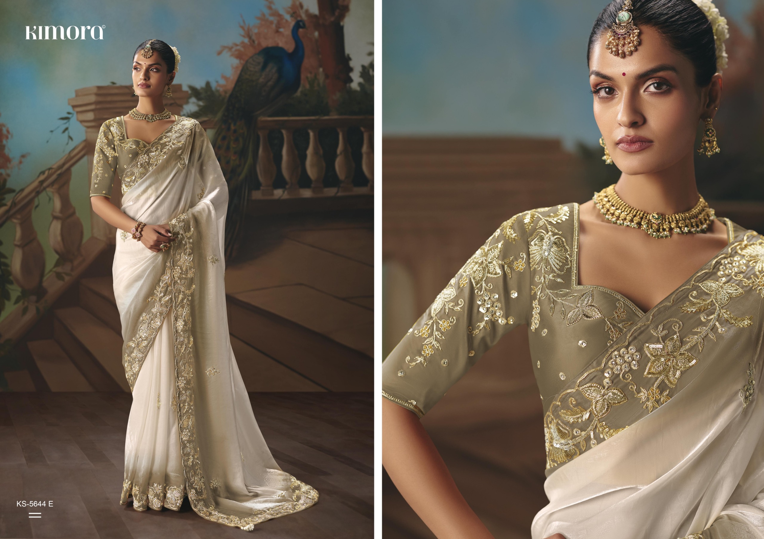 Kimora 5644 Colours Designer Saree for Wedding  Party Wear — Wholesale Sarees, MPA wholesale from Surat — view 6