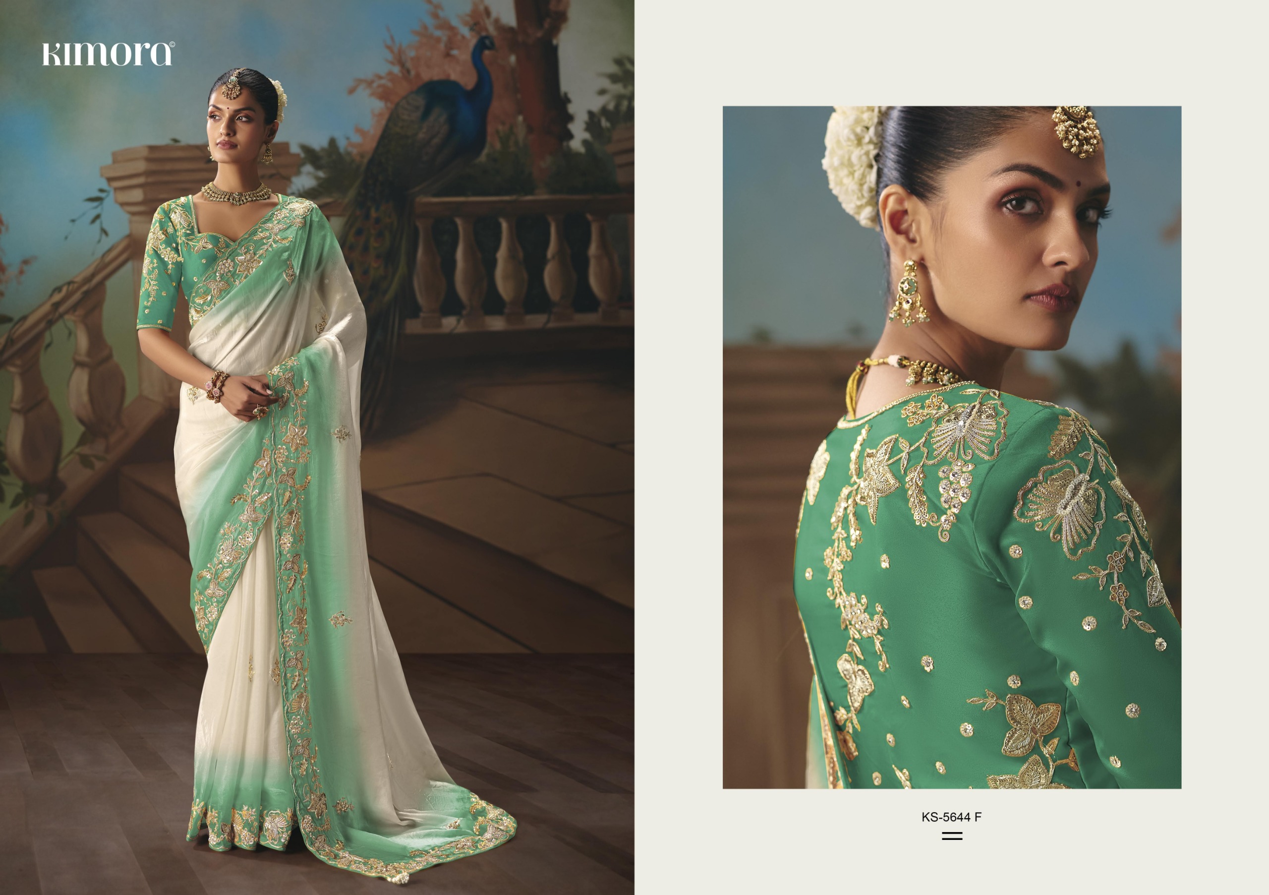 Kimora 5644 Colours Designer Saree for Wedding  Party Wear — Wholesale Sarees, MPA wholesale from Surat — view 3
