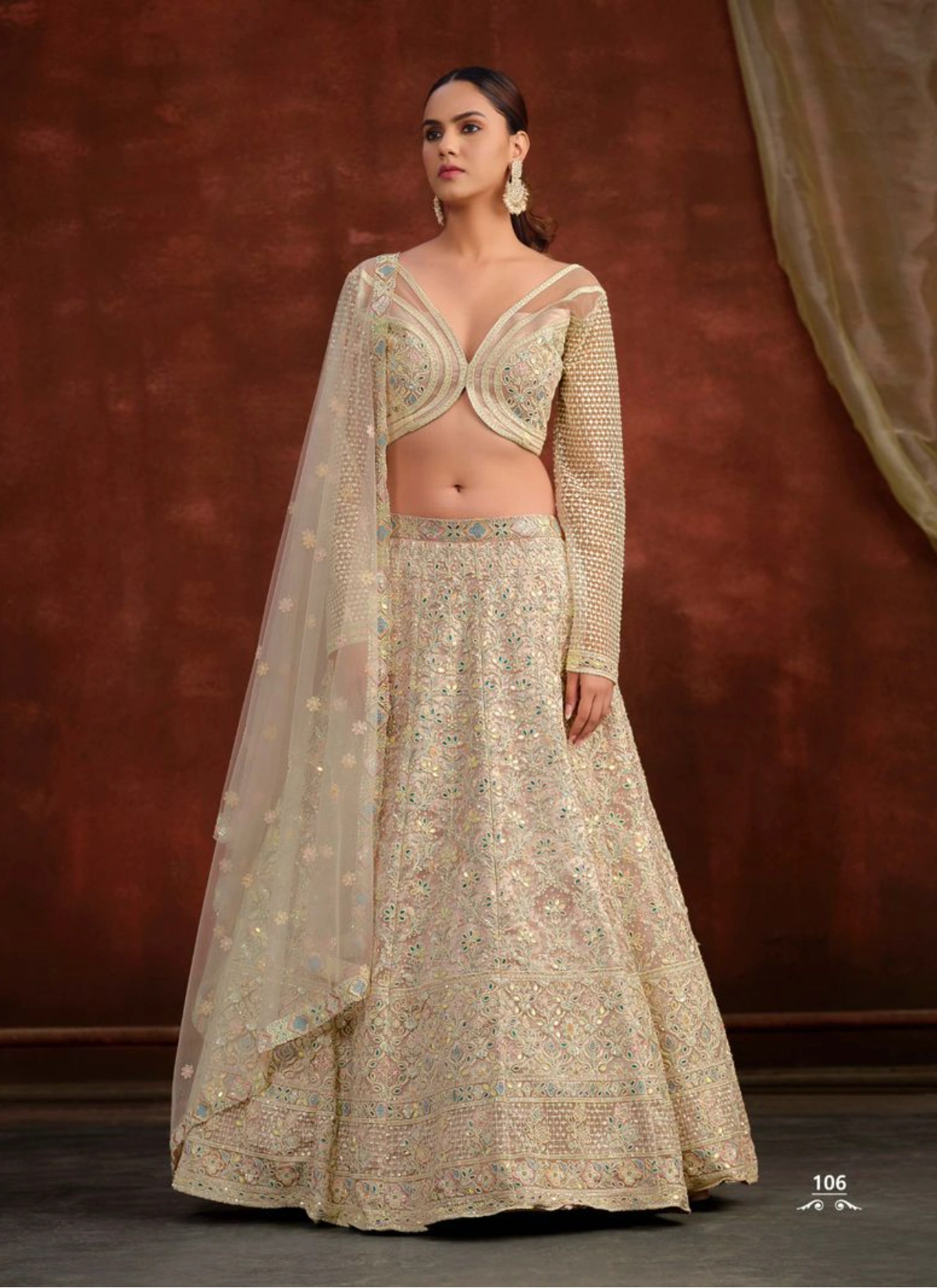 Sanya Vol 2 Premium Readymade Wedding Designer Lehenga Set — Wholesale Lehenga, Vardan Ethnic wholesale from Surat - Gallery Image 2