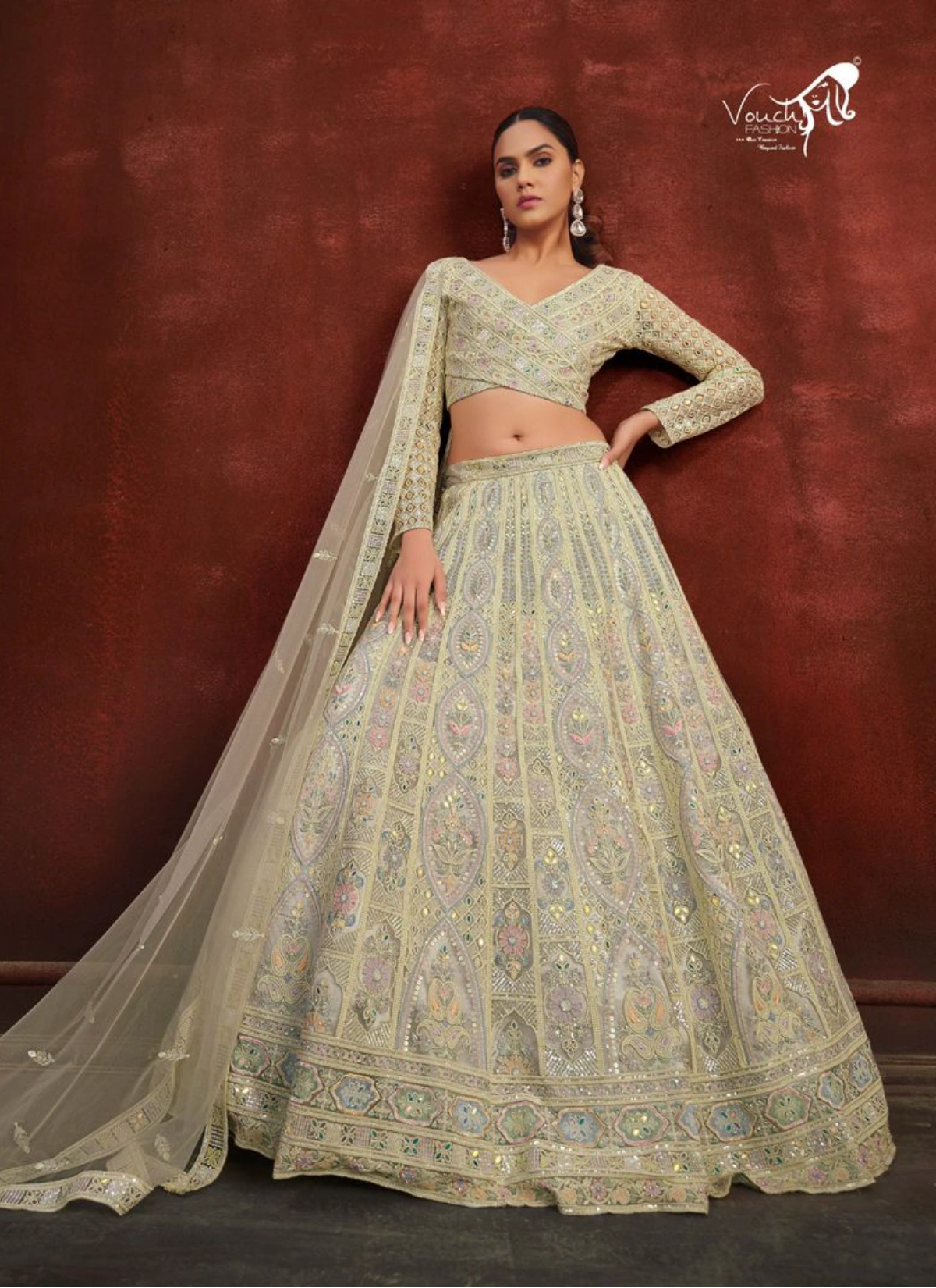 Sanya Vol 2 Premium Readymade Wedding Designer Lehenga Set — Wholesale Lehenga, Vardan Ethnic wholesale from Surat - Gallery Image 17