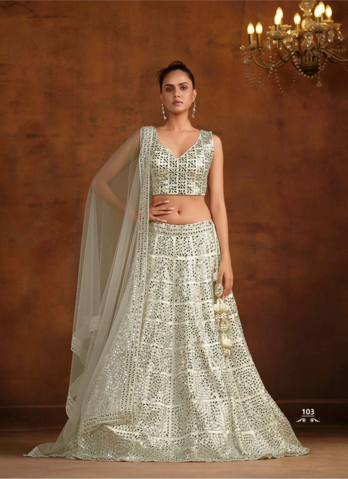 Sanya Vol 2 Premium Readymade Wedding Designer Lehenga Set — Wholesale Lehenga, Vardan Ethnic wholesale from Surat - Gallery Image 9