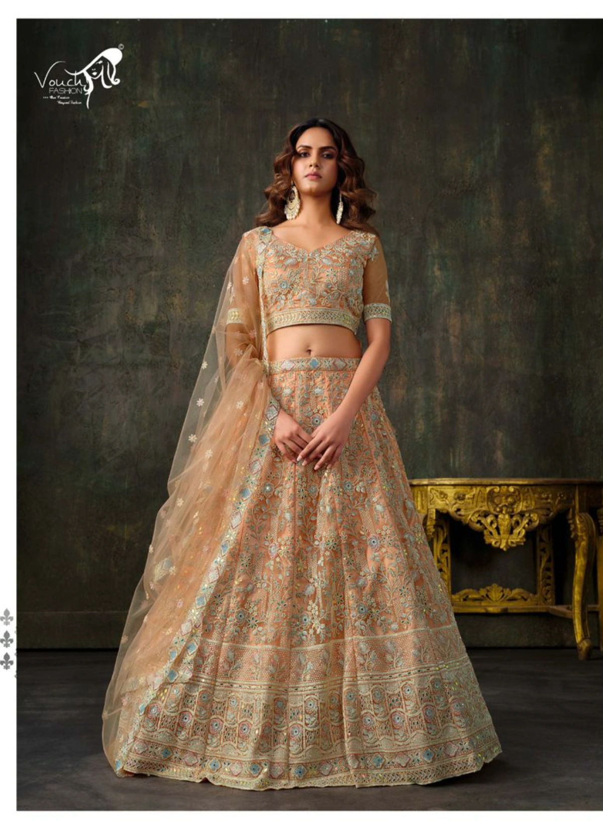 Sanya Vol 2 Premium Readymade Wedding Designer Lehenga Set — Wholesale Lehenga, Vardan Ethnic wholesale from Surat - Gallery Image 7