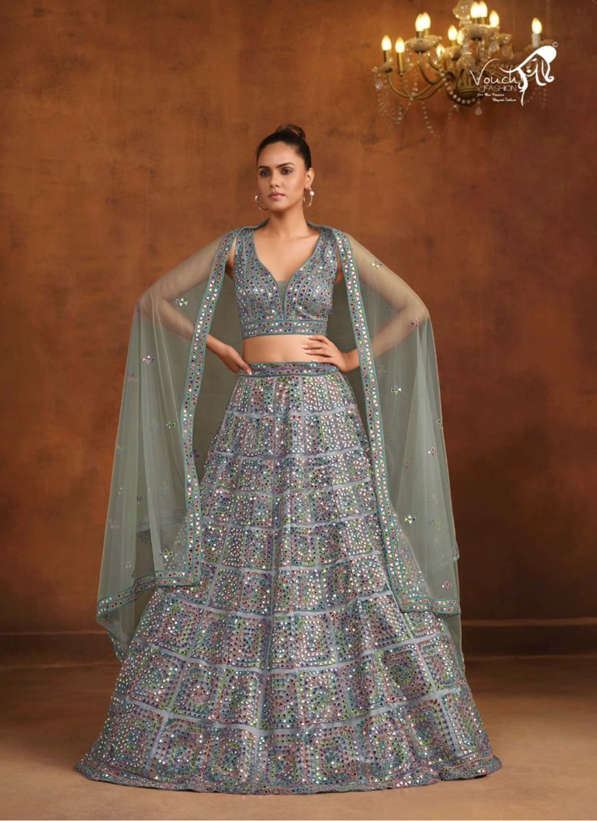 Sanya Vol 2 Premium Readymade Wedding Designer Lehenga Set — Wholesale Lehenga, Vardan Ethnic wholesale from Surat - Gallery Image 5