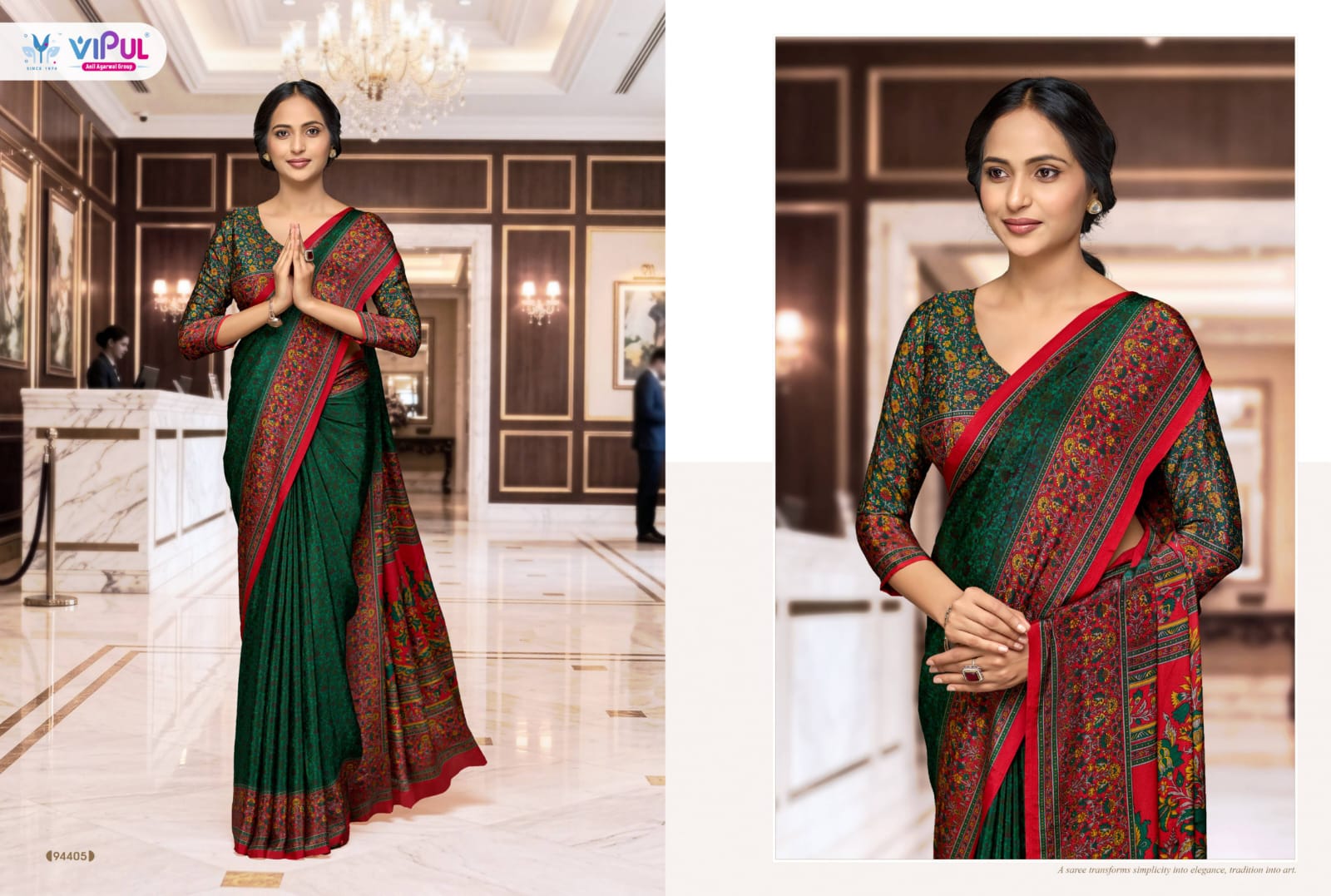 Vipul Saree Smart Silk Vol 07 Uniform Saree Collection — Wholesale Sarees, Vipul wholesale from Surat — view 8