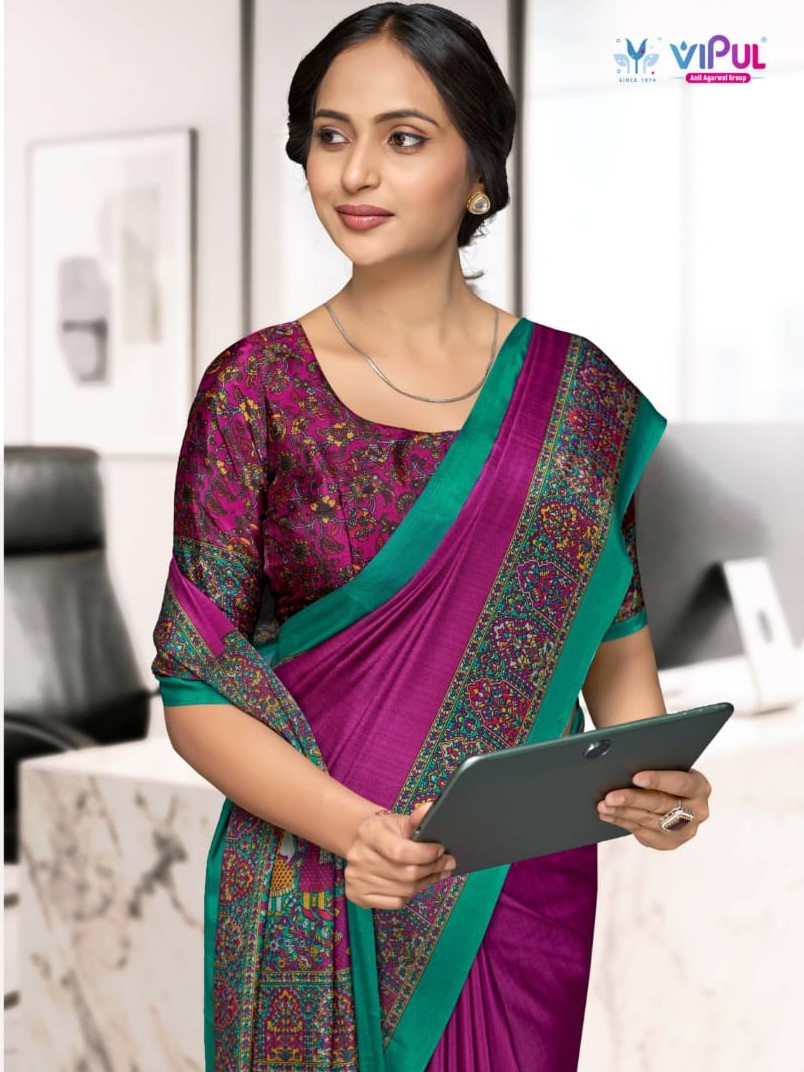 Vipul Saree Smart Silk Vol 07 Uniform Saree Collection