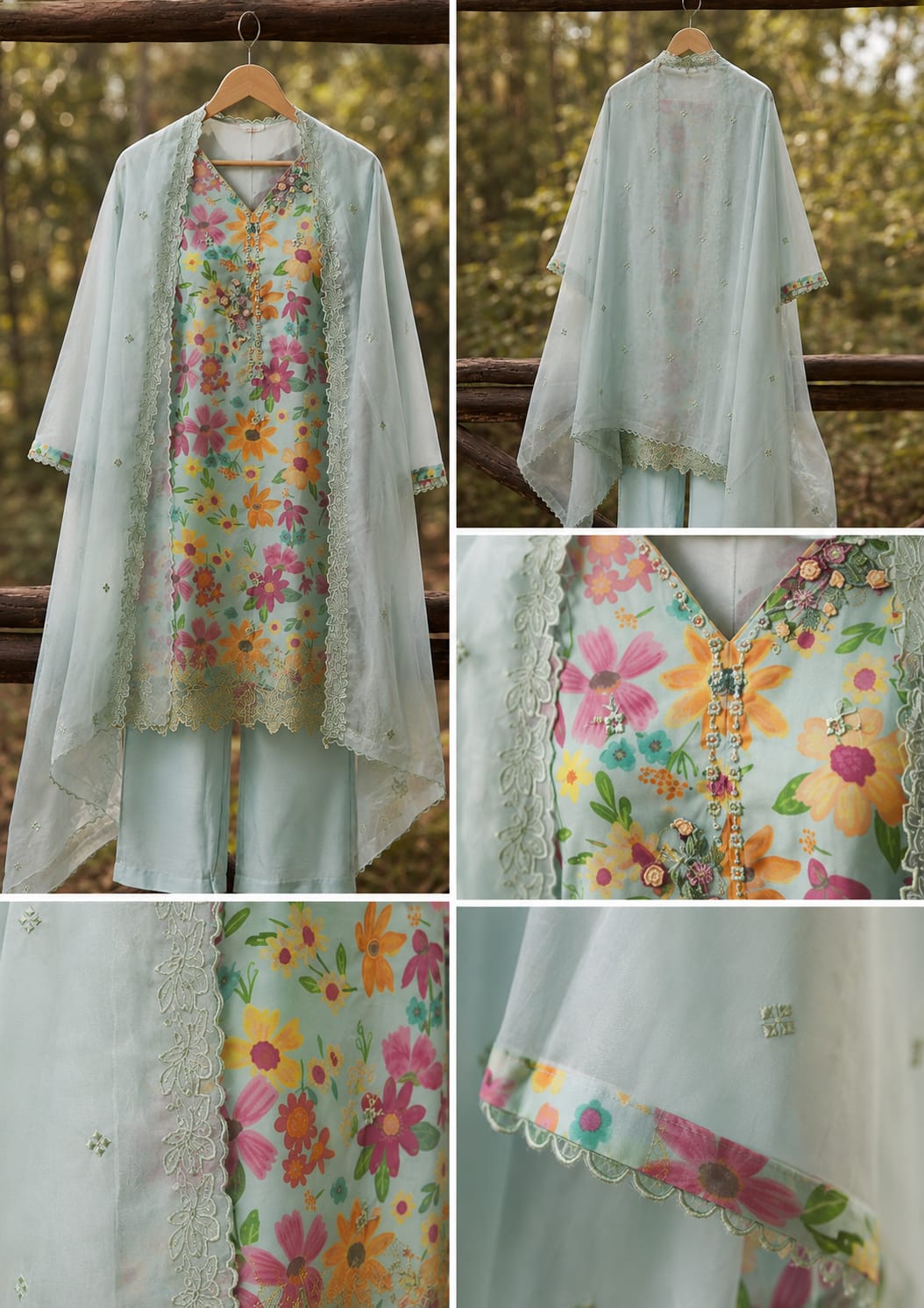Afsana 2949 Organza Muslin Salwar Kameez  Collection — Wholesale Readymade Suit, Afsana wholesale from Surat — view 2