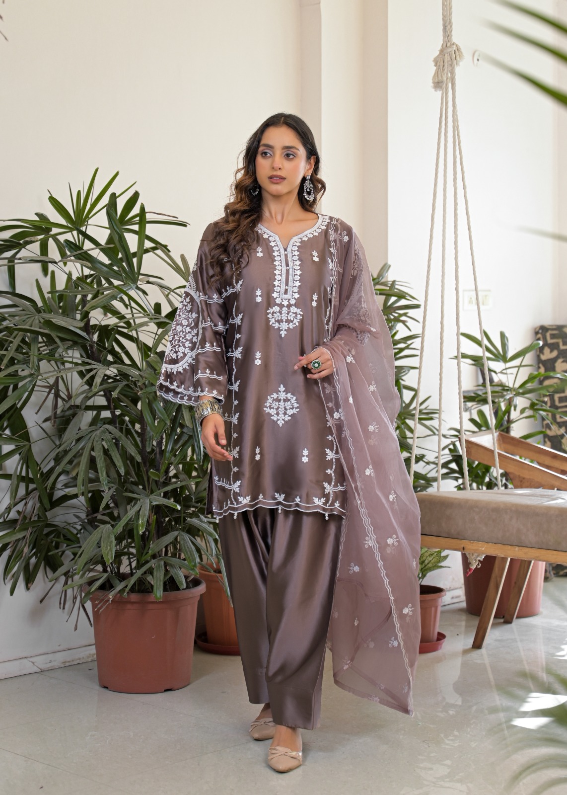 Afsana Aurika Satin Embroidered Salwar Kameez Collection
