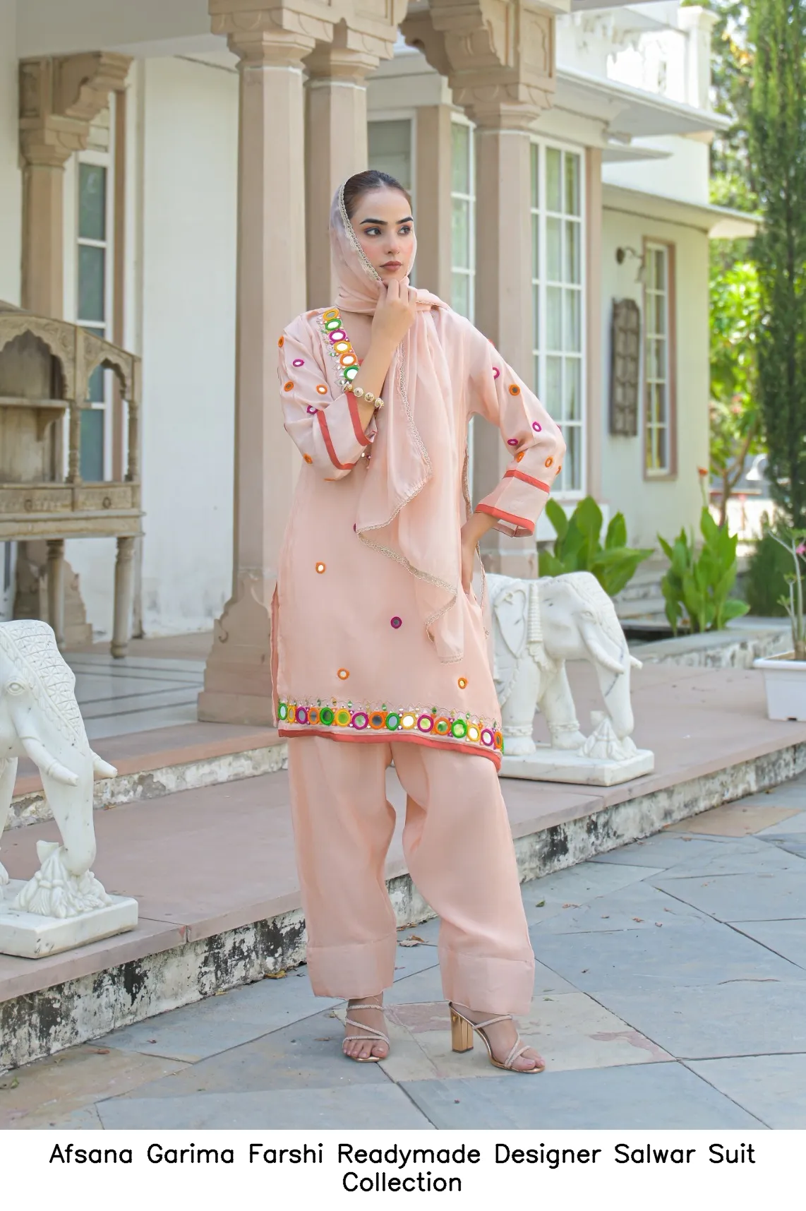 Afsana Garima Farshi Readymade Designer Salwar Suit Collection — Wholesale Salwar Suits, Afsana wholesale from Surat — view 2