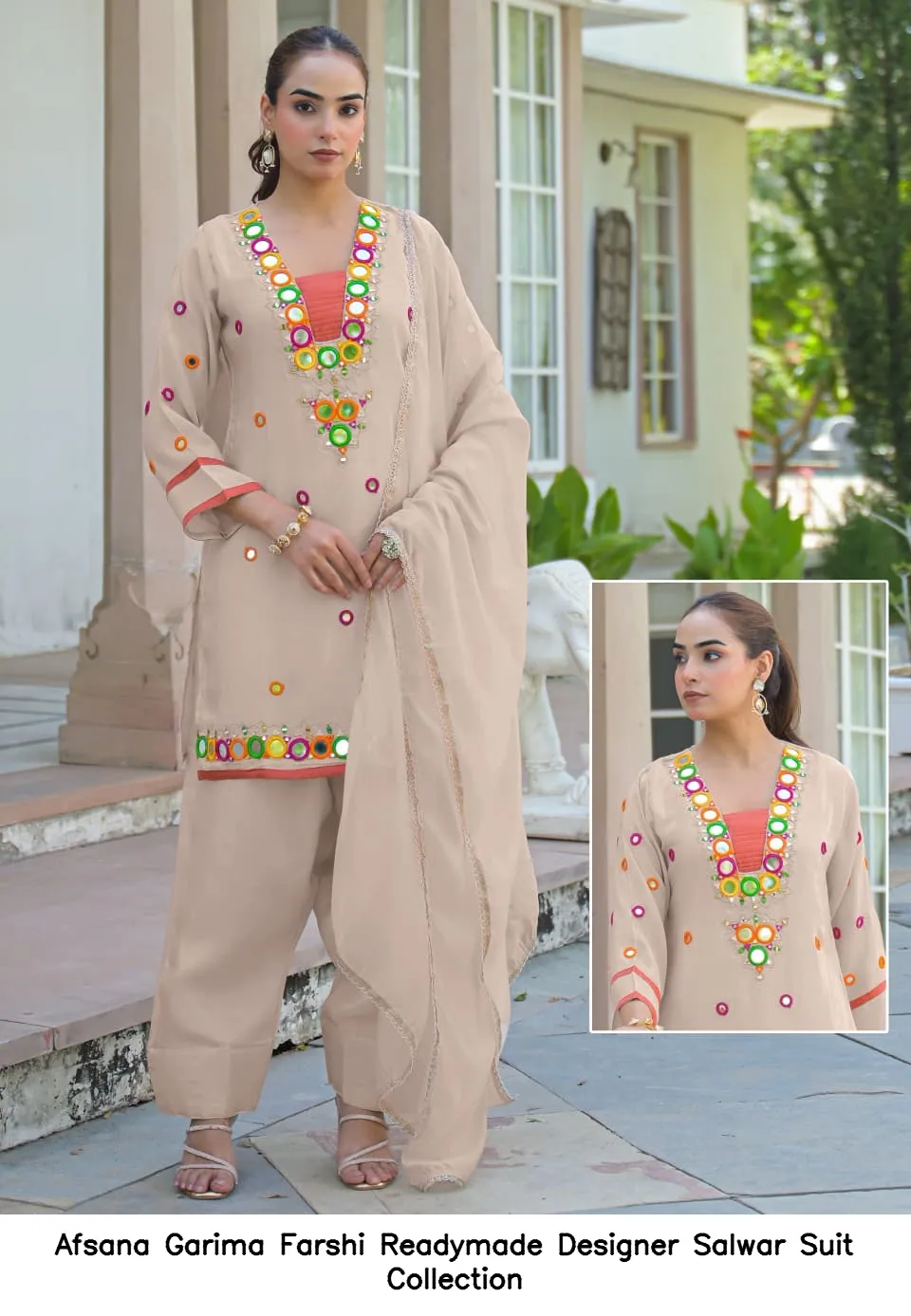 Afsana Garima Farshi Readymade Designer Salwar Suit Collection — Wholesale Salwar Suits, Afsana wholesale from Surat — view 3