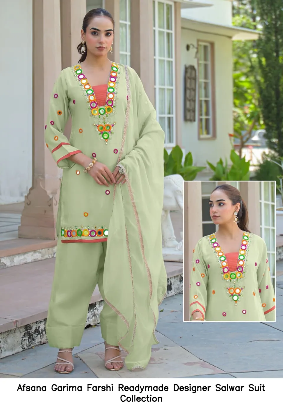 Afsana Garima Farshi Readymade Designer Salwar Suit Collection — Wholesale Salwar Suits, Afsana wholesale from Surat — view 4