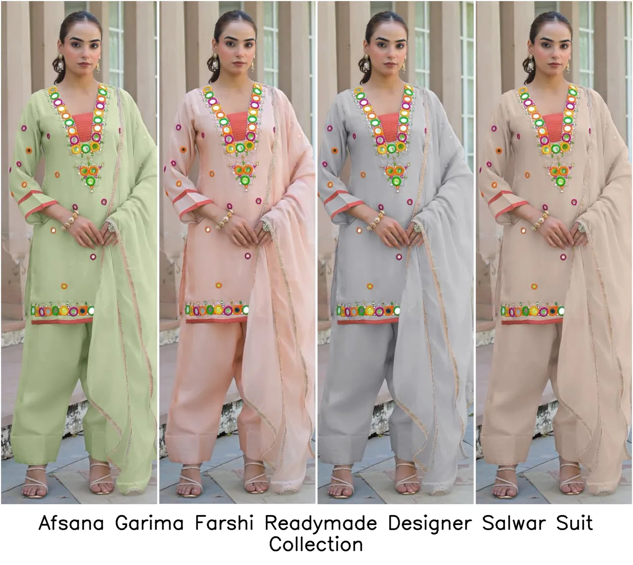 Afsana Garima Farshi Readymade Designer Salwar Suit Collection — Wholesale Salwar Suits, Afsana wholesale from Surat — view 5