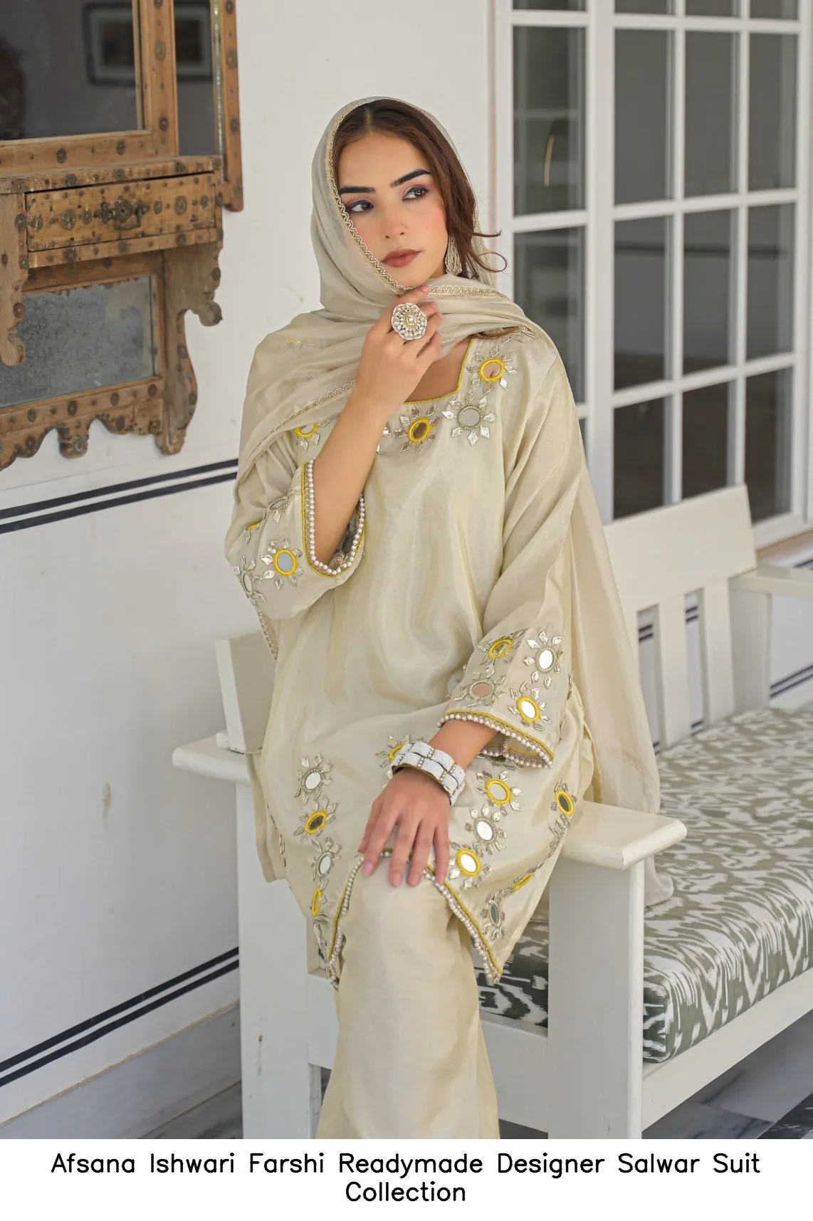 Afsana Ishwari Farshi Readymade Designer Salwar Suit Collection — Wholesale Salwar Suits, Afsana wholesale from Surat — view 3