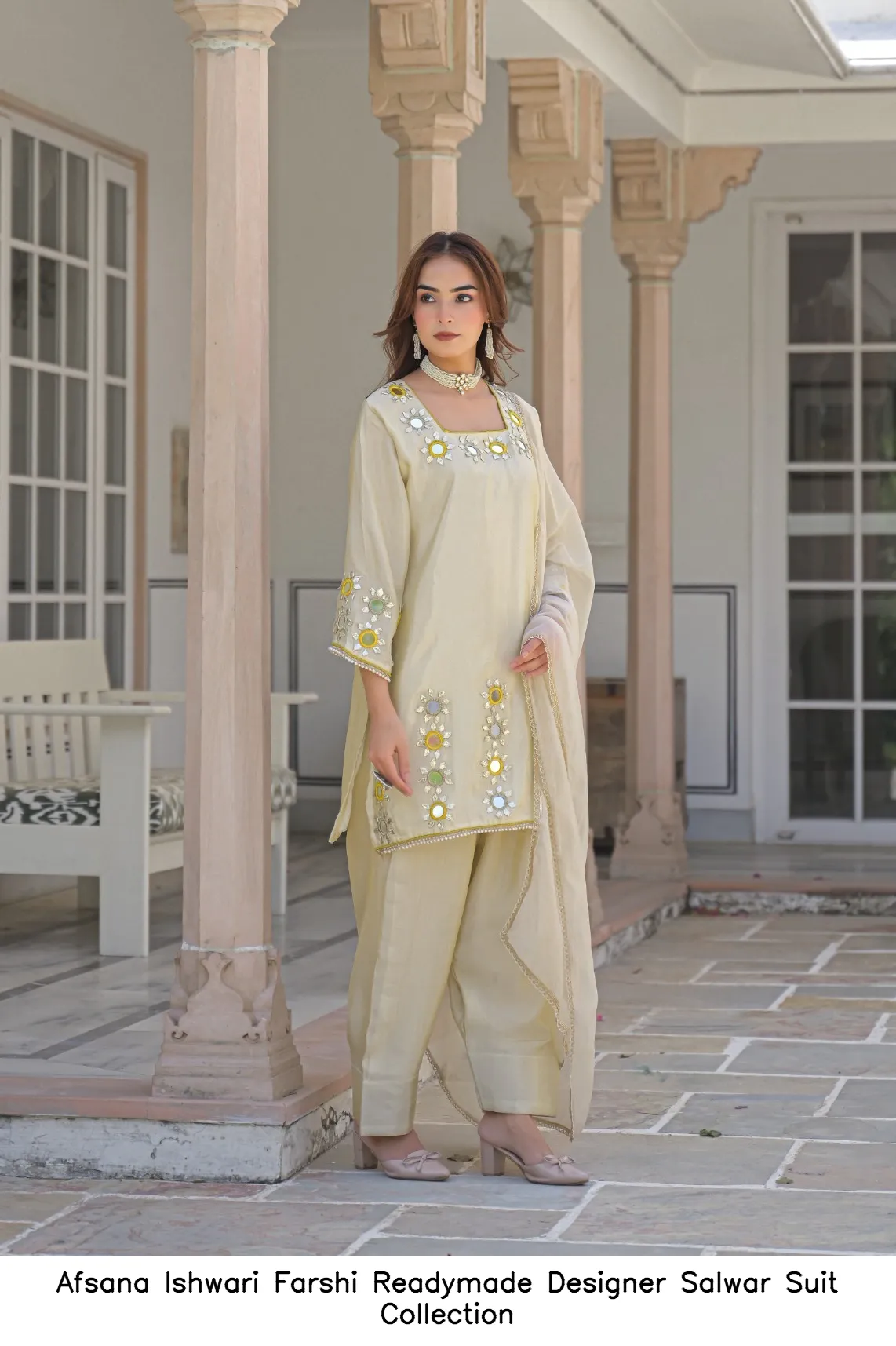 Afsana Ishwari Farshi Readymade Designer Salwar Suit Collection — Wholesale Salwar Suits, Afsana wholesale from Surat — view 5