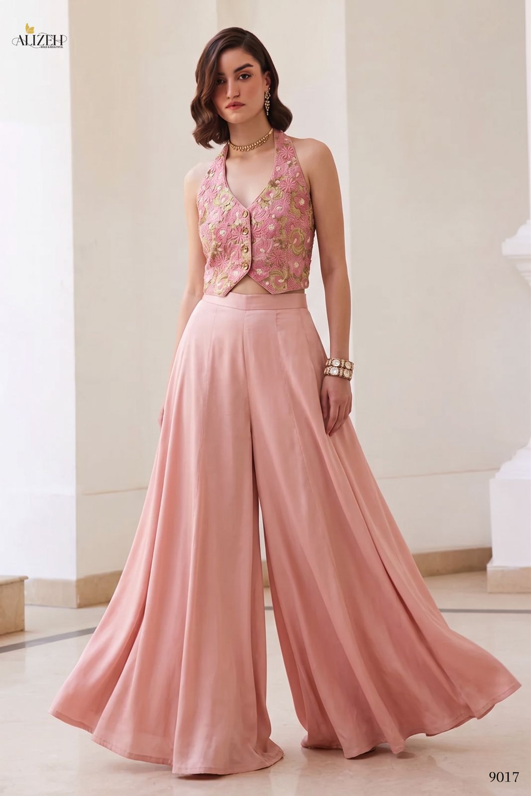 Alizeh 9017 And 9018 Soft Silk Designer Indo Western Collection — Singles, Alizeh wholesale from Surat — view 6