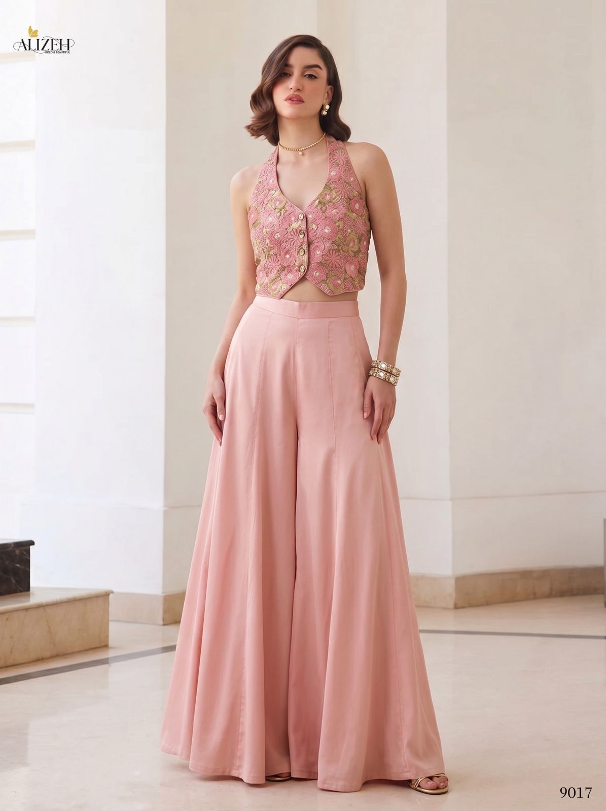 Alizeh 9017 And 9018 Soft Silk Designer Indo Western Collection — Singles, Alizeh wholesale from Surat — view 5