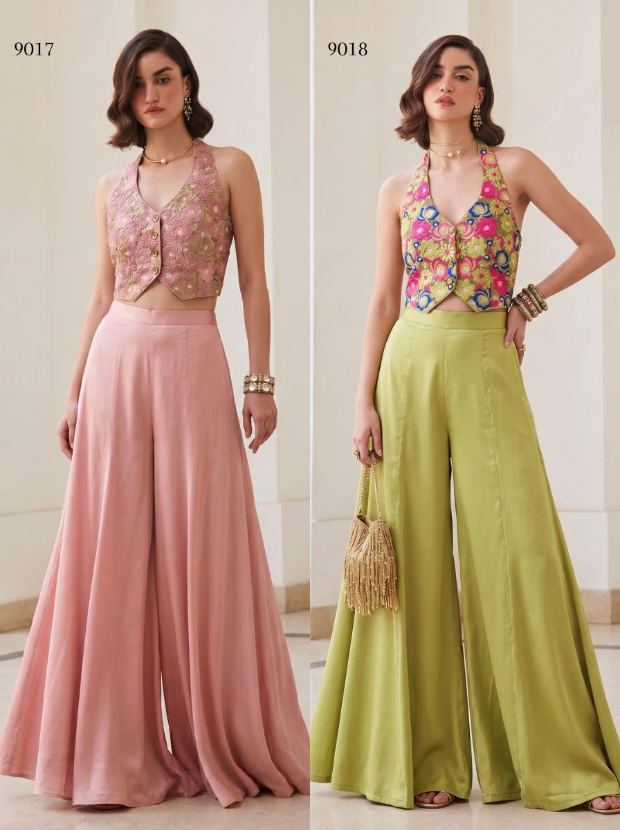 Alizeh 9017 And 9018 Soft Silk Designer Indo Western Collection — Singles, Alizeh wholesale from Surat — view 3