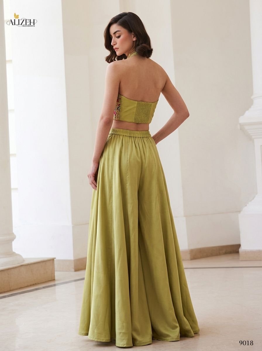 Alizeh 9017 And 9018 Soft Silk Designer Indo Western Collection — Singles, Alizeh wholesale from Surat — view 2