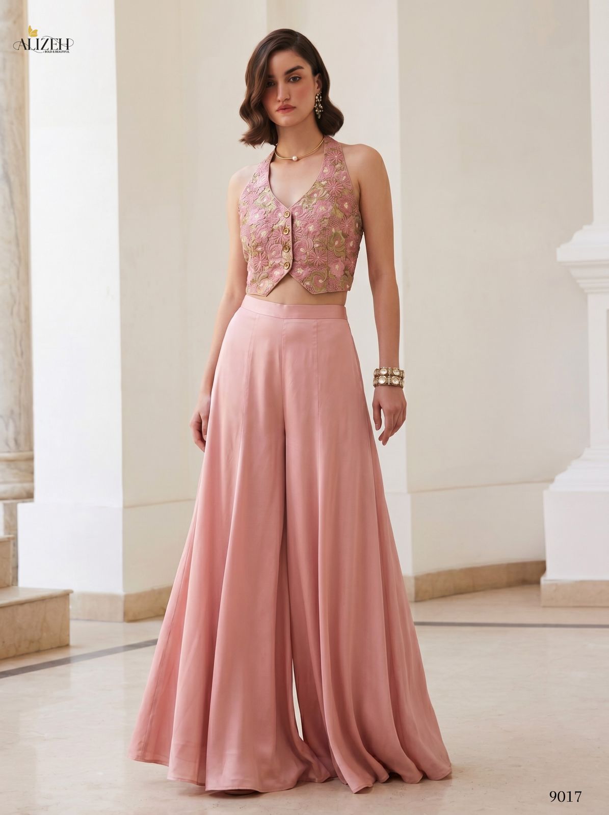 Alizeh 9017 And 9018 Soft Silk Designer Indo Western Collection