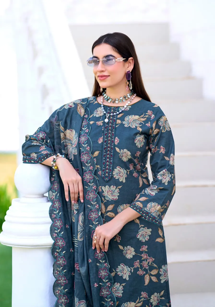 Alok Al Madina Vol 2 Cambric Cotton Foil Printed  Salwar Suit