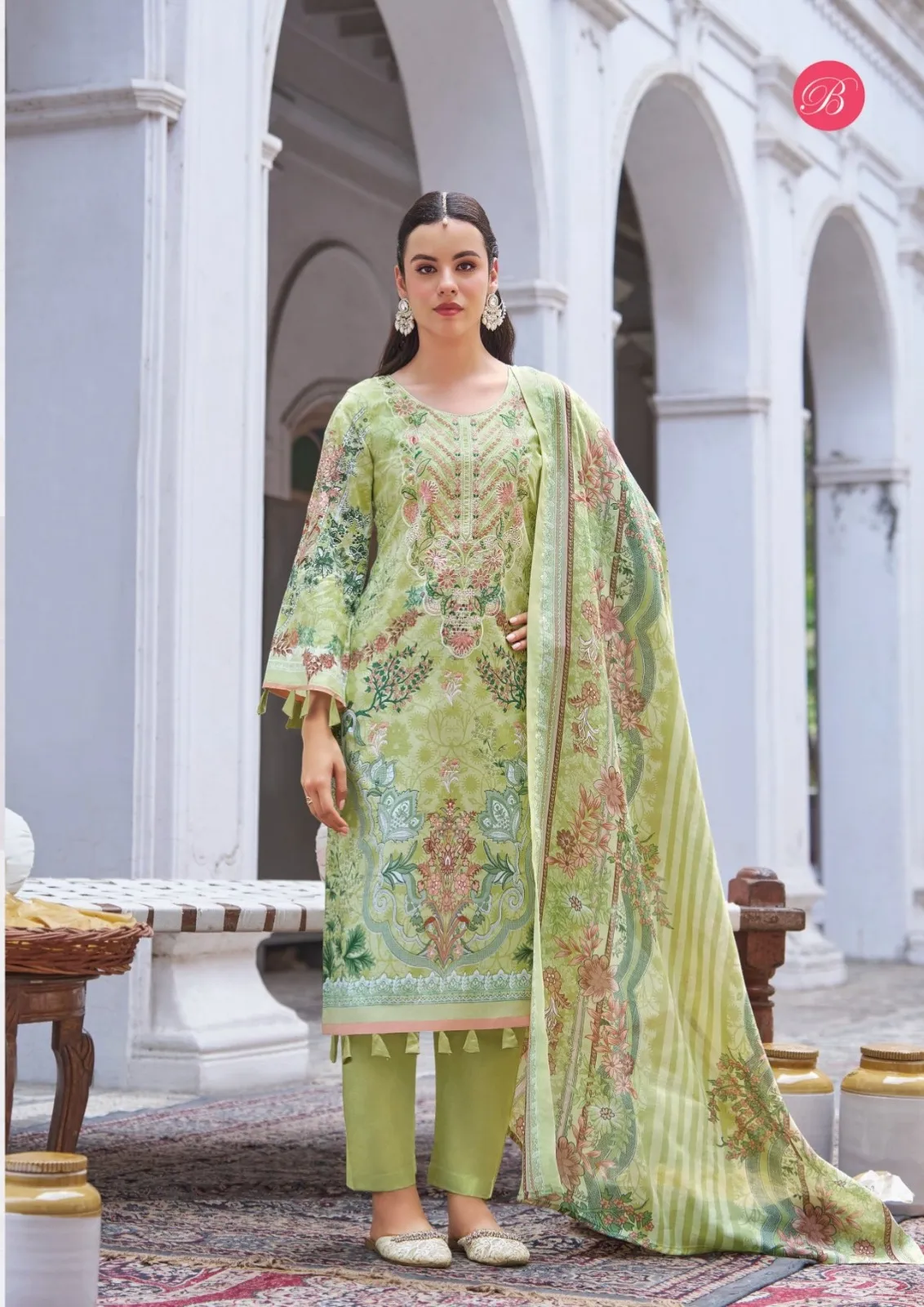 Belliza Naira Vol 142 Cotton With Self Dress Material