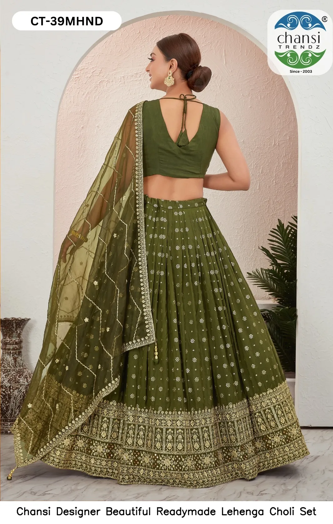 Chansi Designer Beautiful Readymade Lehenga Choli Set — Wholesale Lehenga, Chansi wholesale from Surat - Gallery Image 10