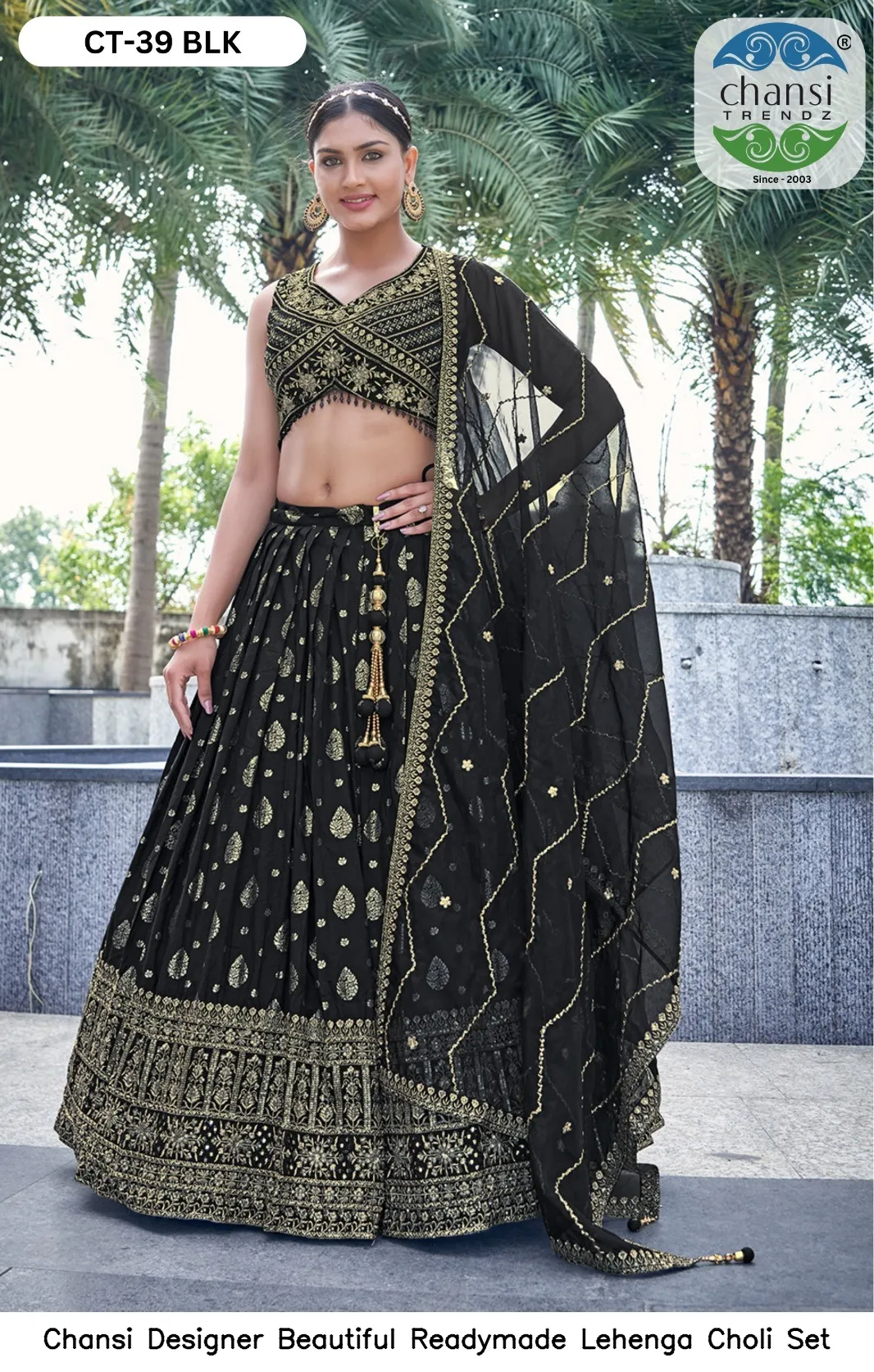 Chansi Designer Beautiful Readymade Lehenga Choli Set — Wholesale Lehenga, Chansi wholesale from Surat - Gallery Image 11