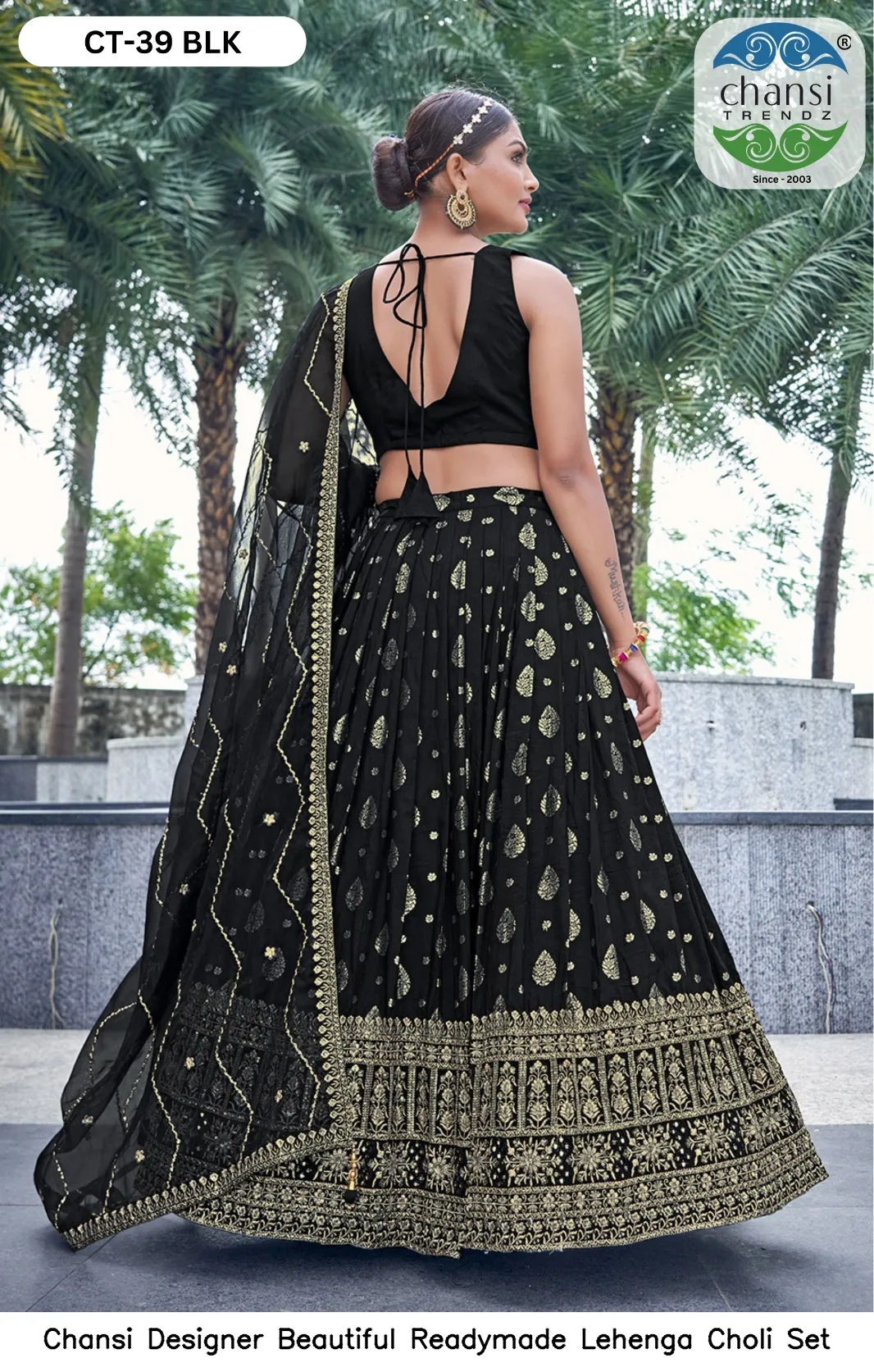 Chansi Designer Beautiful Readymade Lehenga Choli Set — Wholesale Lehenga, Chansi wholesale from Surat - Gallery Image 6