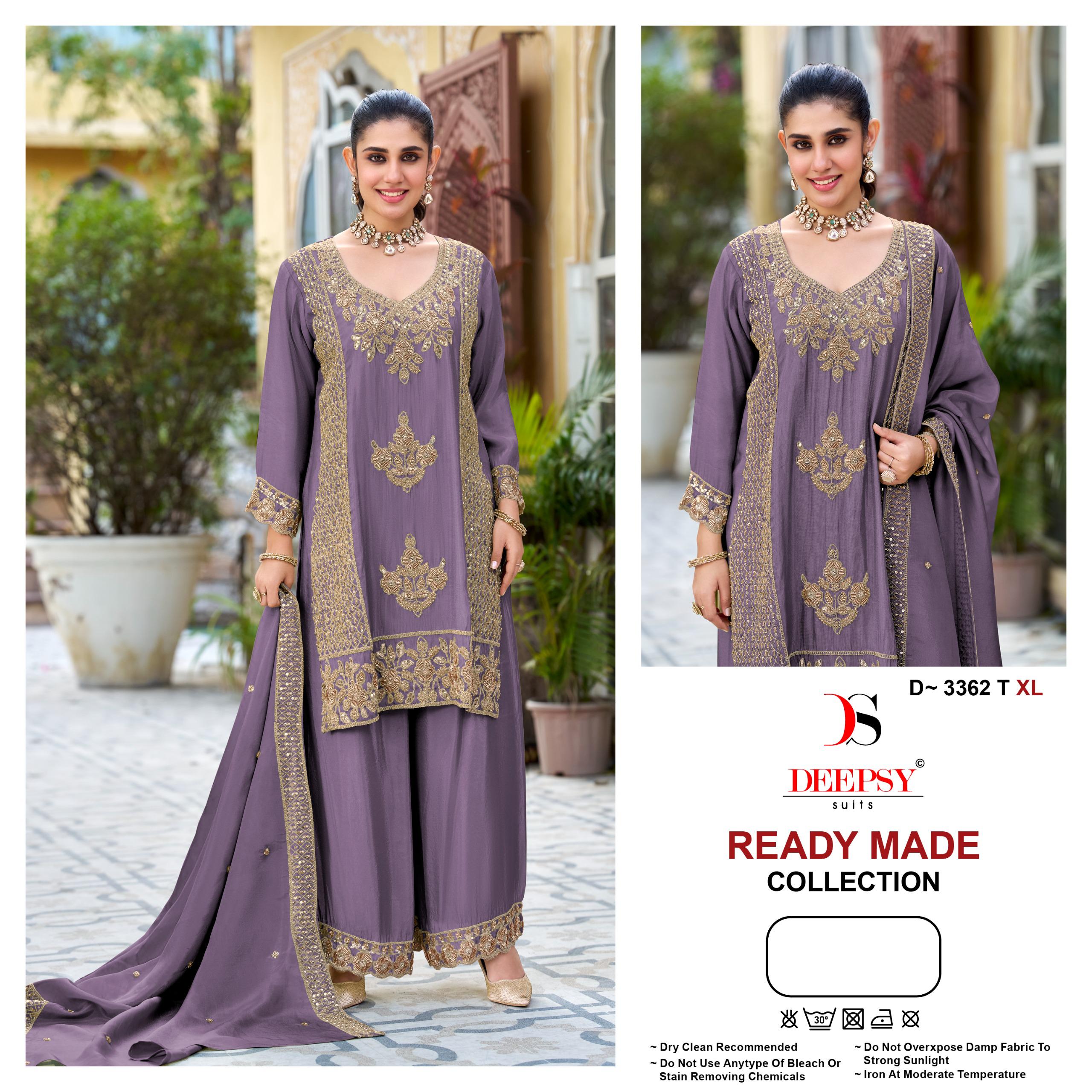Deepsy D 3362 Q To T Readymade Viscose Silk Salwar Kameez — Wholesale Pakistani Suits, MPA wholesale from Surat — view 5