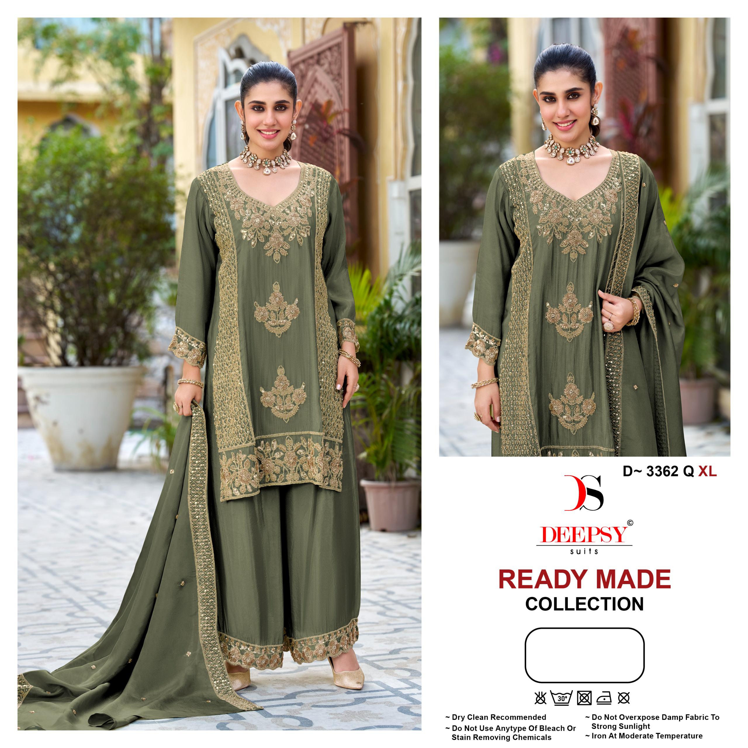 Deepsy D 3362 Q To T Readymade Viscose Silk Salwar Kameez — Wholesale Pakistani Suits, MPA wholesale from Surat — view 2