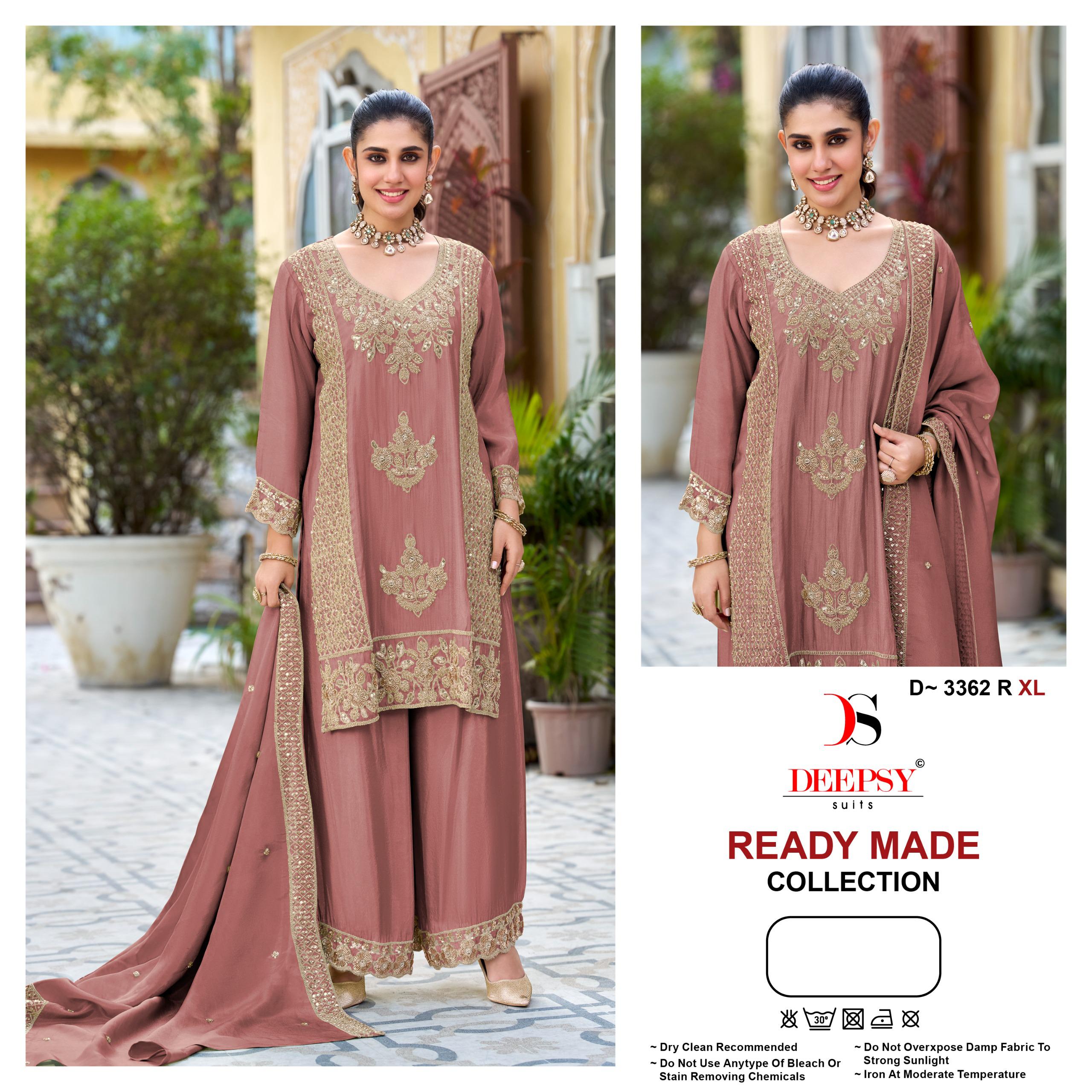 Deepsy D 3362 Q To T Readymade Viscose Silk Salwar Kameez — Wholesale Pakistani Suits, MPA wholesale from Surat — view 4