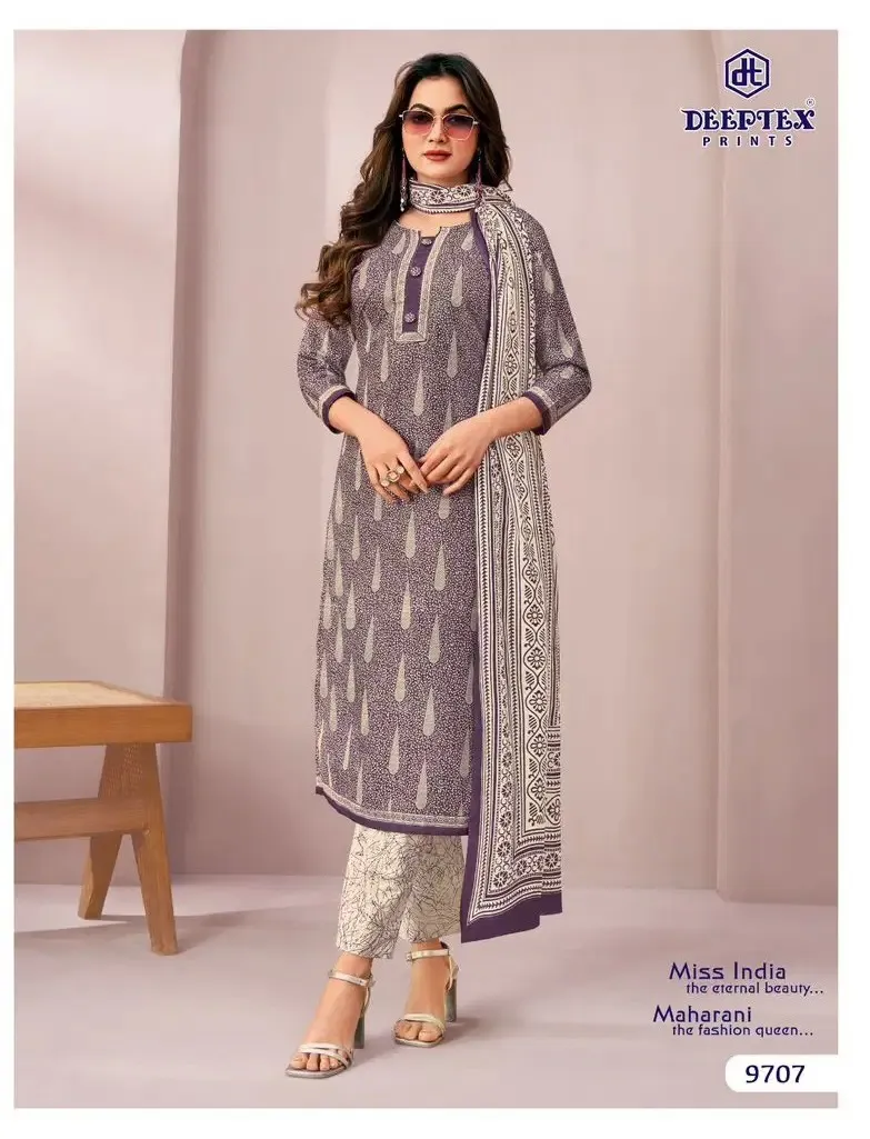 Deeptex Miss India Vol 97 Lawn Cotton Fancy Dress Material