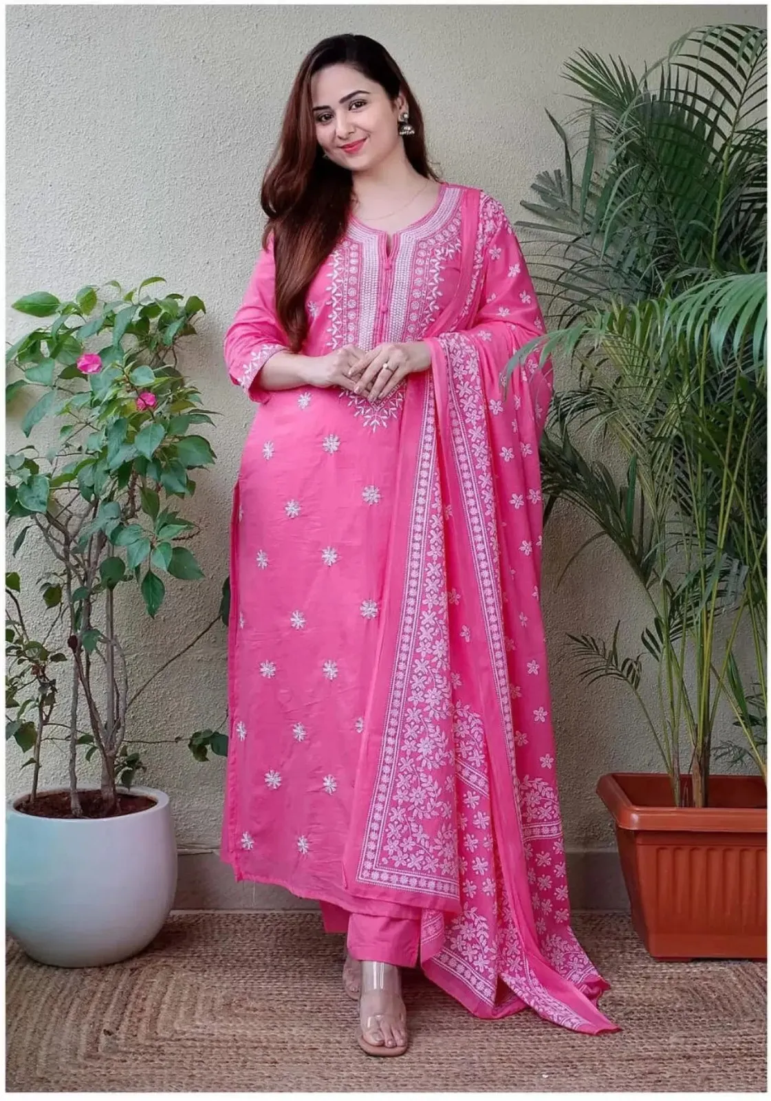 Dhruvi 443 Viscose Embroidery Readymade Salwar Suit