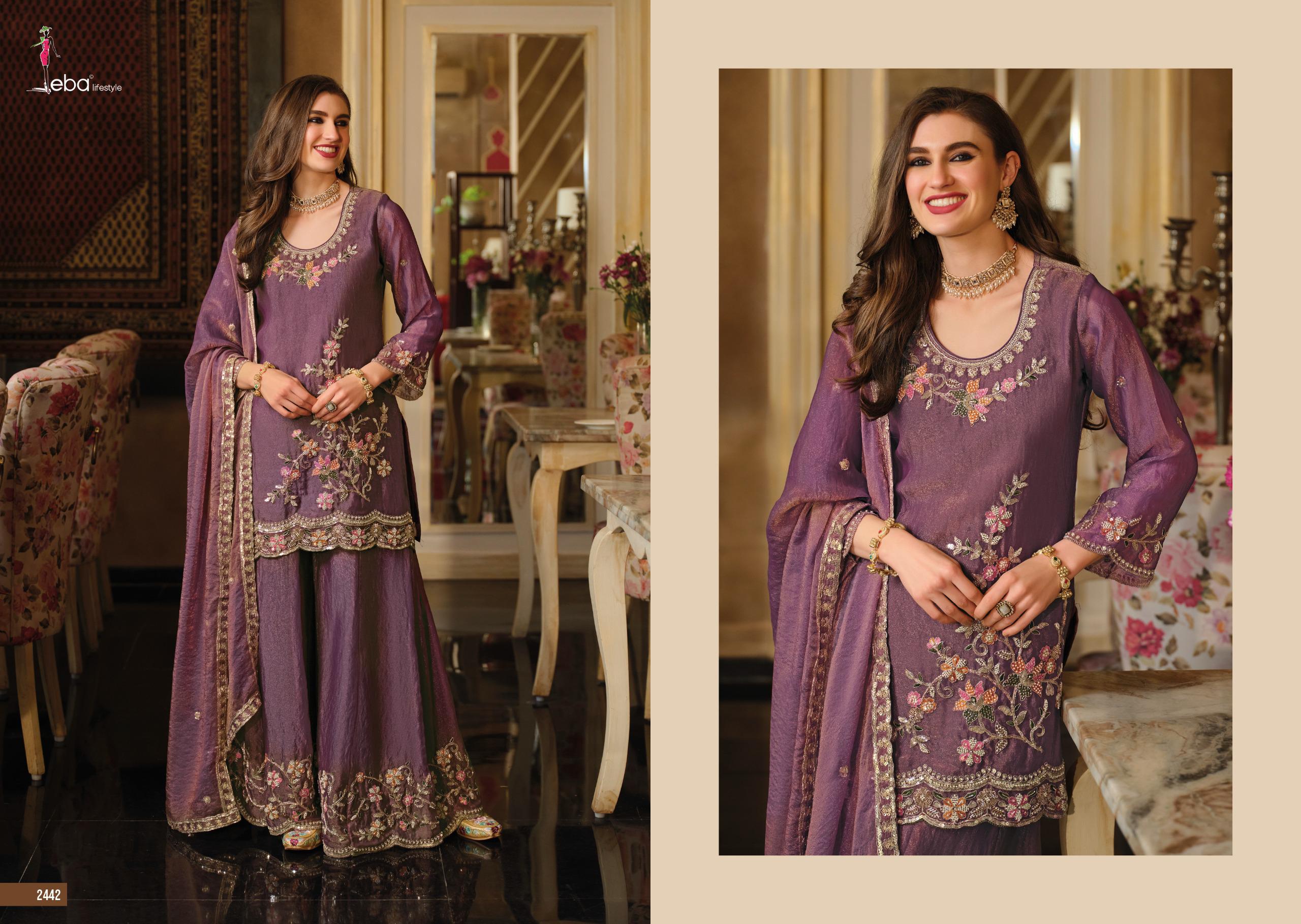 Eba Gulbano Nc Moss With Beads Work Readymade Salwar Suit — Designer Readymade Suits, Eba Lifestyle wholesale from Surat — view 4