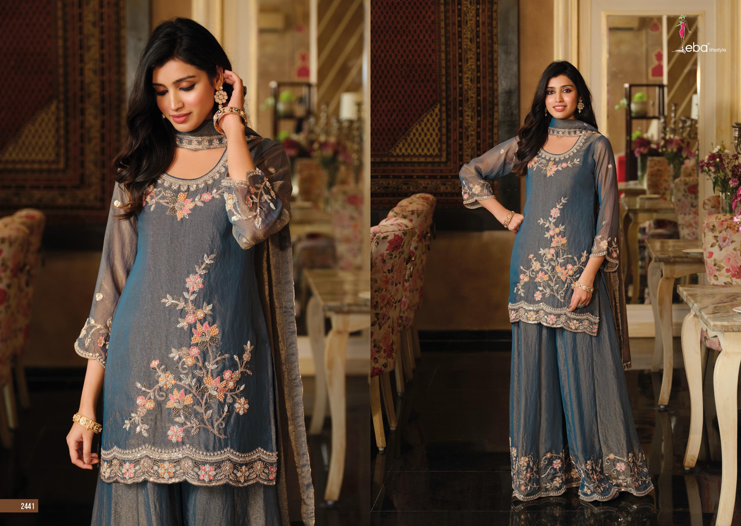 Eba Gulbano Nc Moss With Beads Work Readymade Salwar Suit — Designer Readymade Suits, Eba Lifestyle wholesale from Surat — view 3