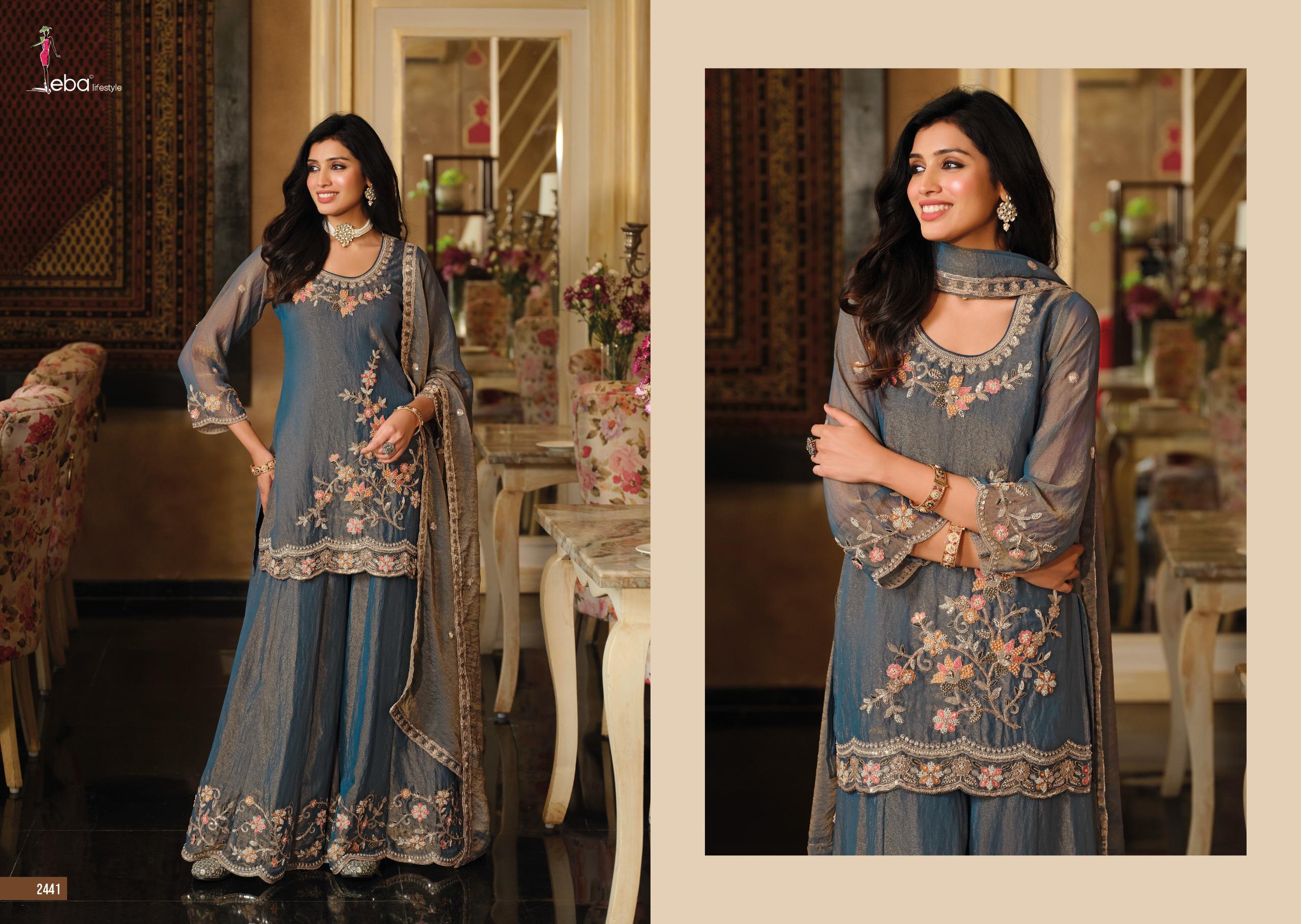 Eba Gulbano Nc Moss With Beads Work Readymade Salwar Suit — Designer Readymade Suits, Eba Lifestyle wholesale from Surat — view 2