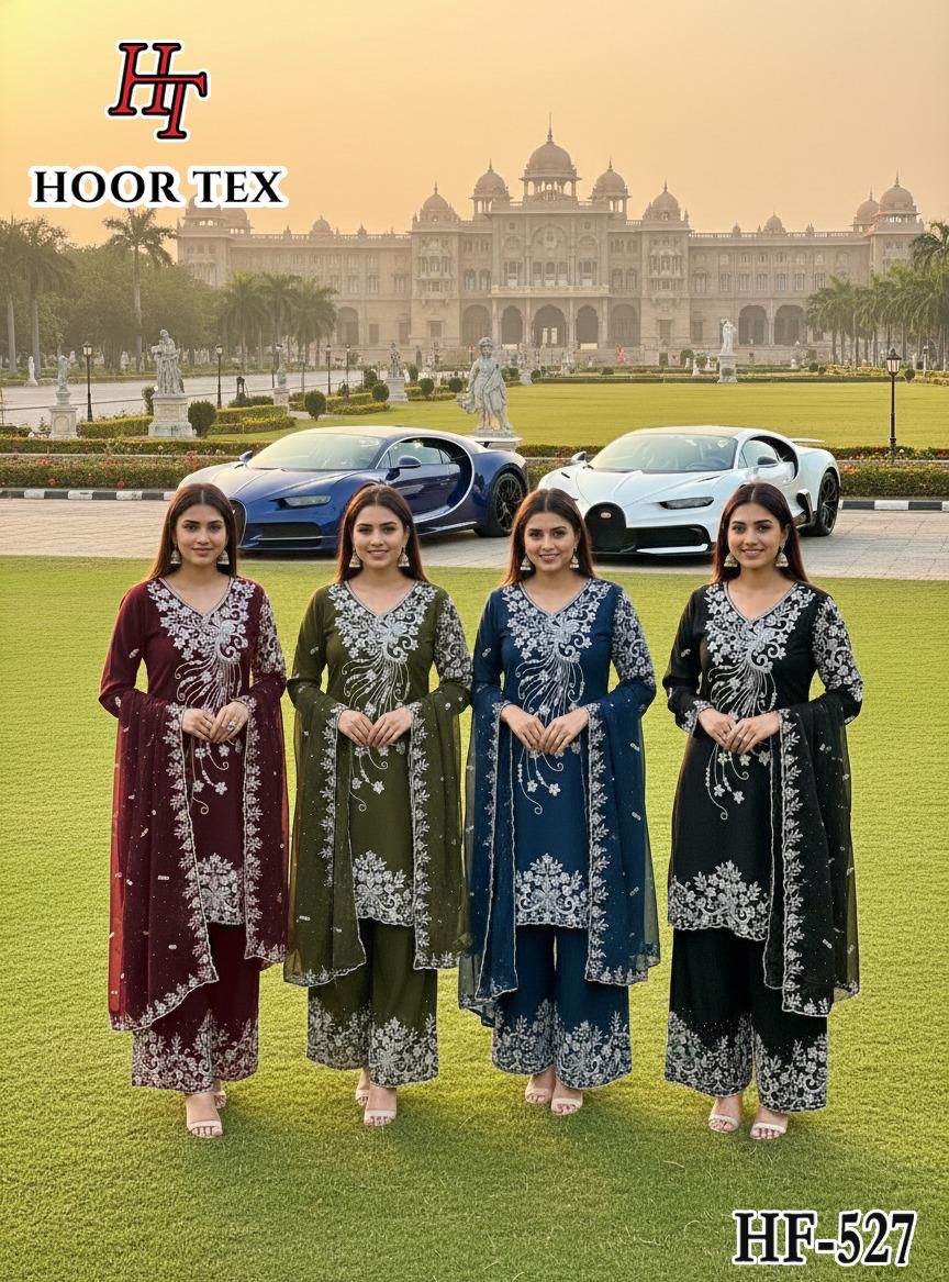 Hoor Tex 527 A To D Blooming Georgette Salwar Kameez — Wholesale Pakistani Suits, MPA wholesale from Surat — view 5